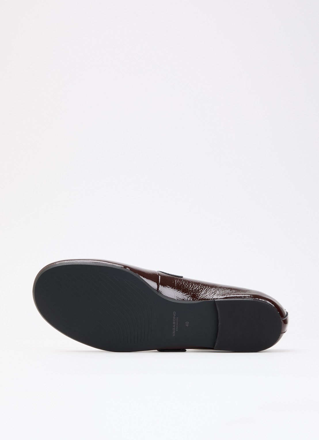 Vagabond Shoemakers Aleya ballerina van lakleer - detail 4 chocoladebruin