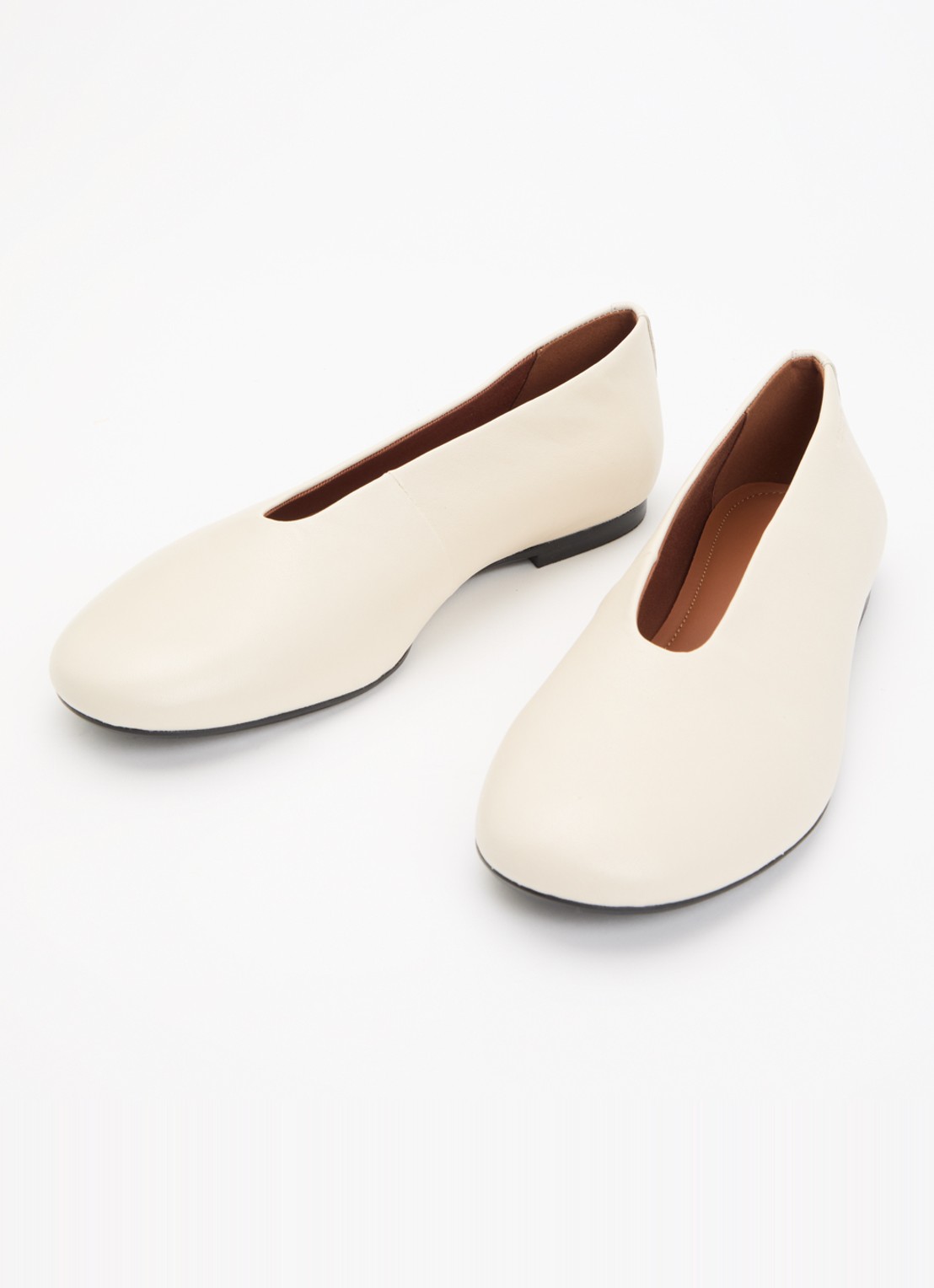 Vagabond Shoemakers Aleya ballerina van schapenleer - detail 2 creme