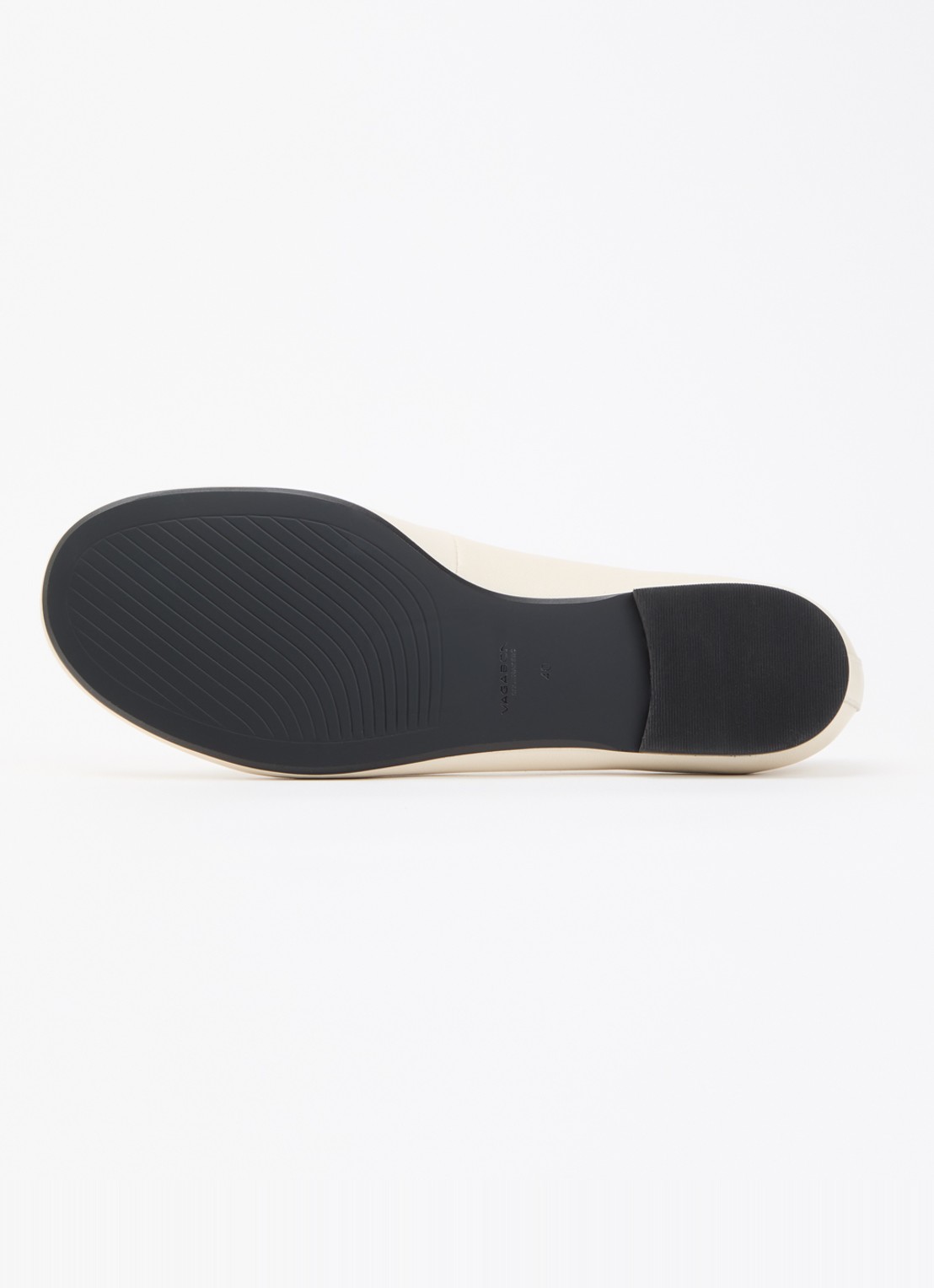 Vagabond Shoemakers Aleya ballerina van schapenleer - detail 4 creme