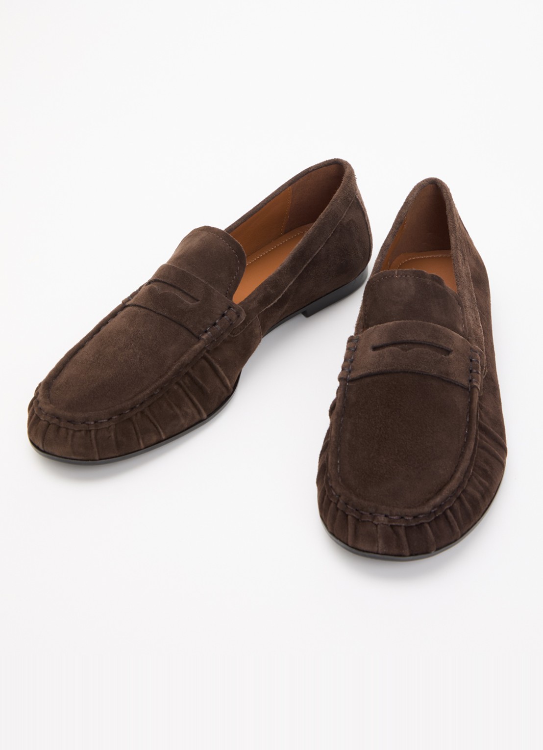 Vagabond Shoemakers Aleya loafer van geitensuède - detail 2 donkerbruin