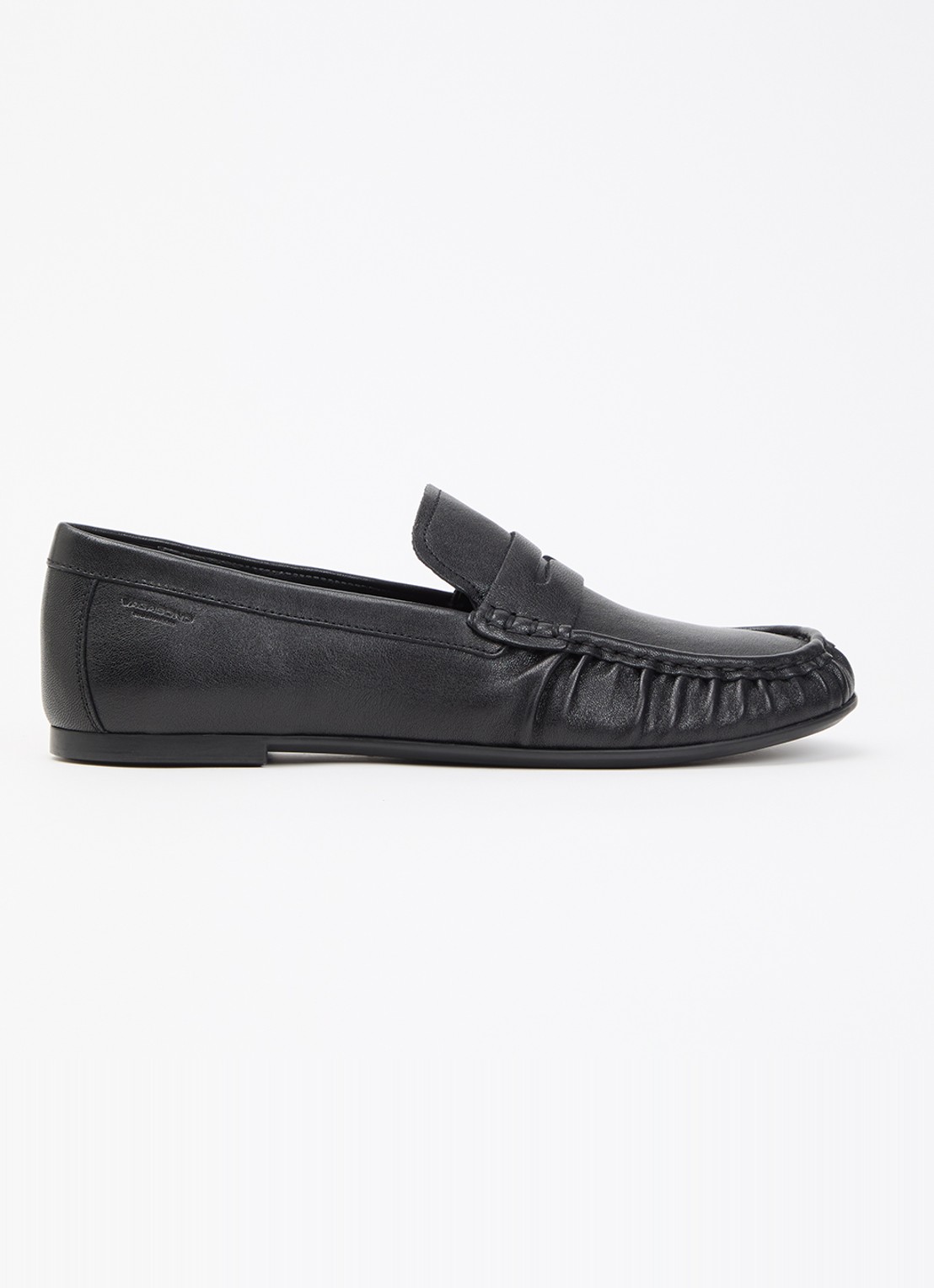 Vagabond Shoemakers Aleya loafer van schapenleer - voorkant 2 zwart