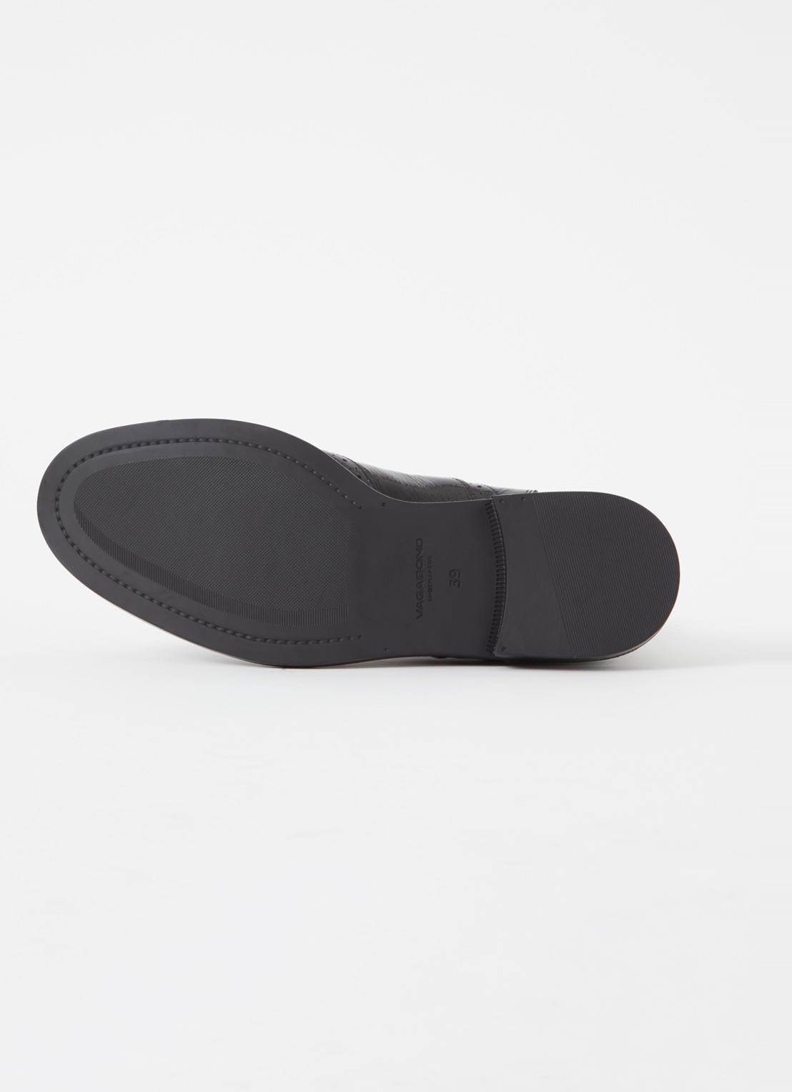 Vagabond Shoemakers Amina chelsea boot van lakleer met broque details - detail 3 zwart