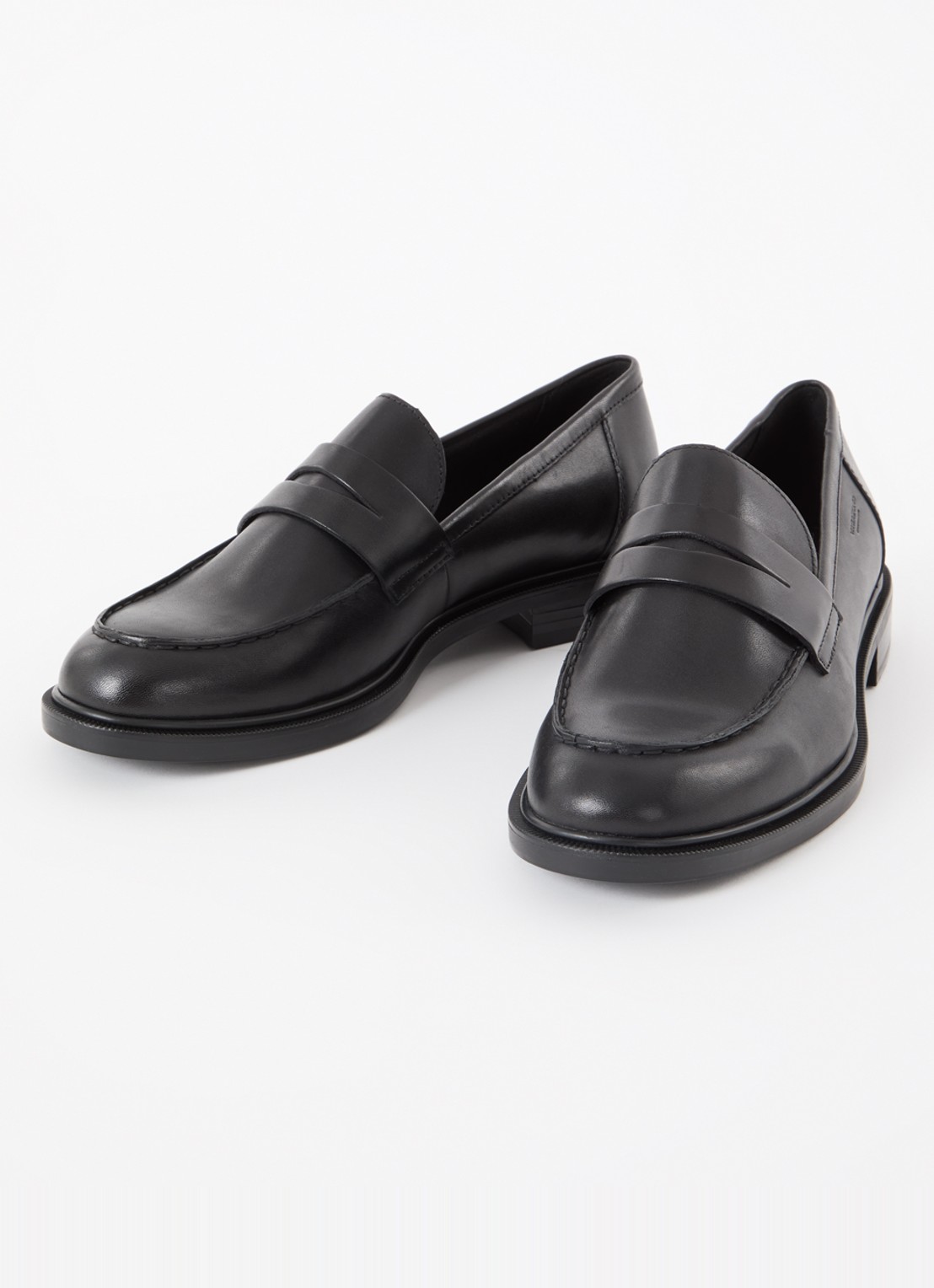 Vagabond Shoemakers Amina loafer van leer - detail zwart