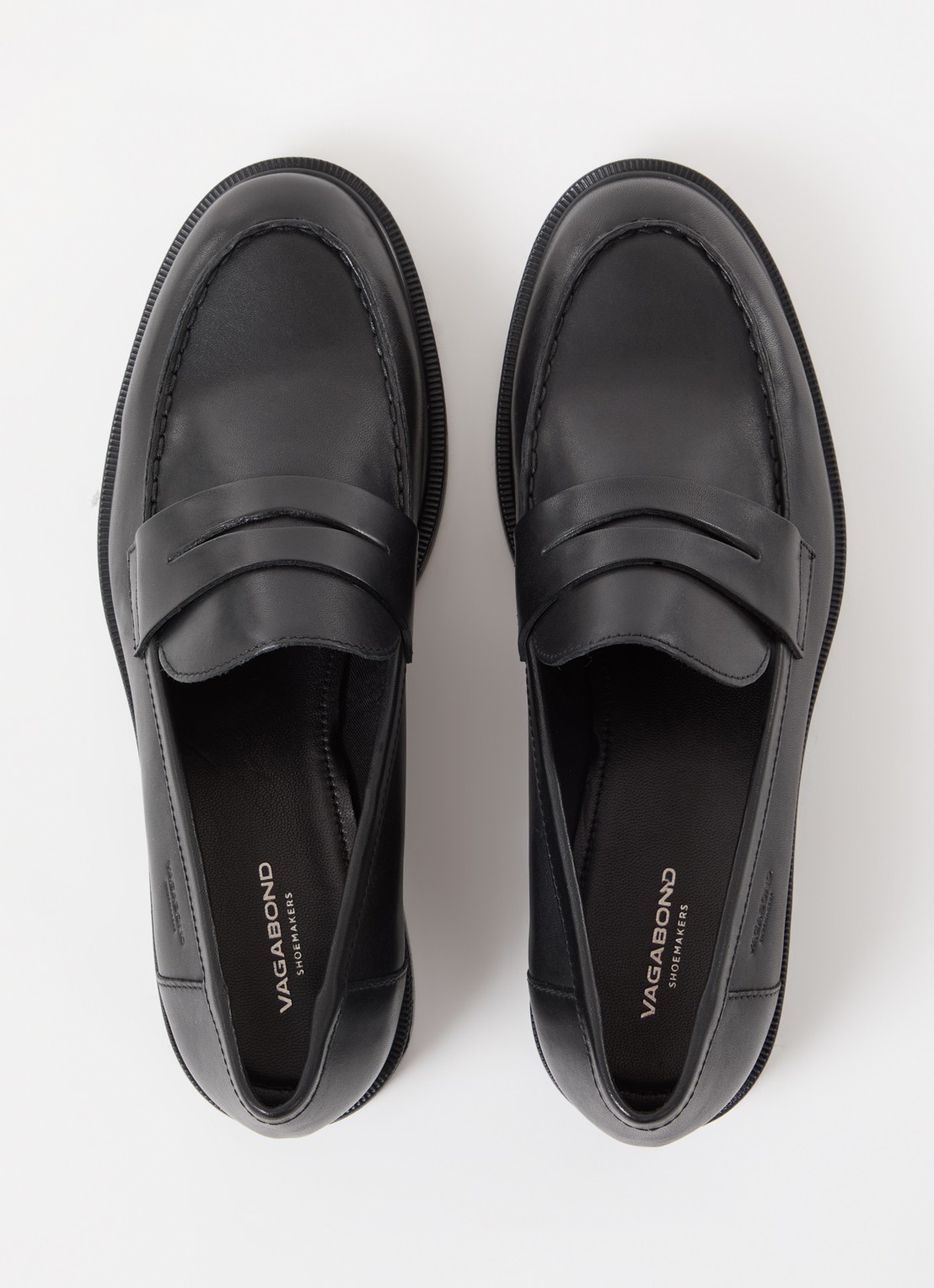 Vagabond Shoemakers Amina loafer van leer - detail 2 zwart