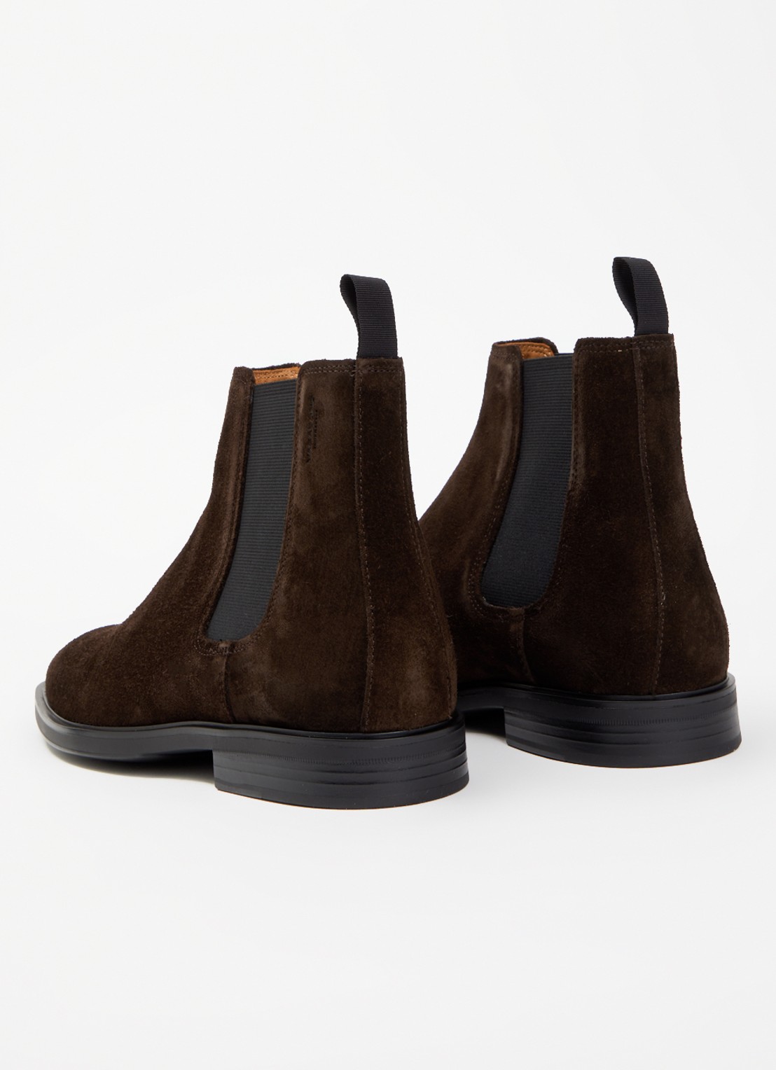 Vagabond Shoemakers Andrew chelsea boot van suède - achterkant 4 chocoladebruin