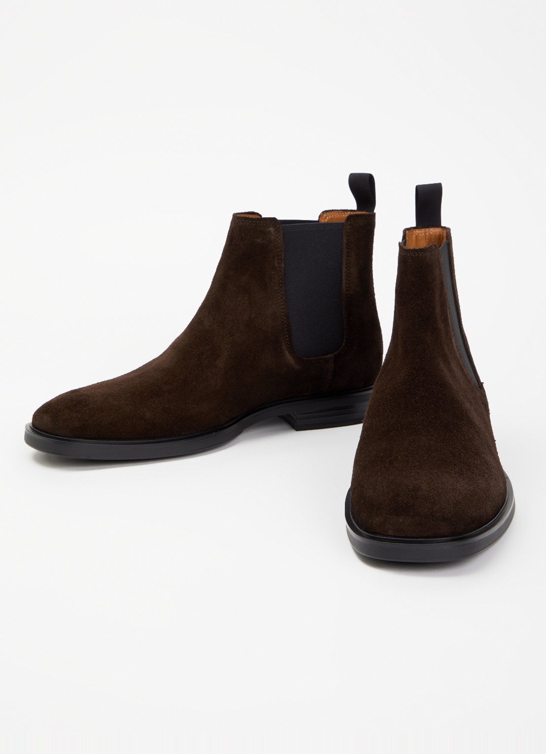 Vagabond Shoemakers Andrew chelsea boot van suède - detail 2 chocoladebruin