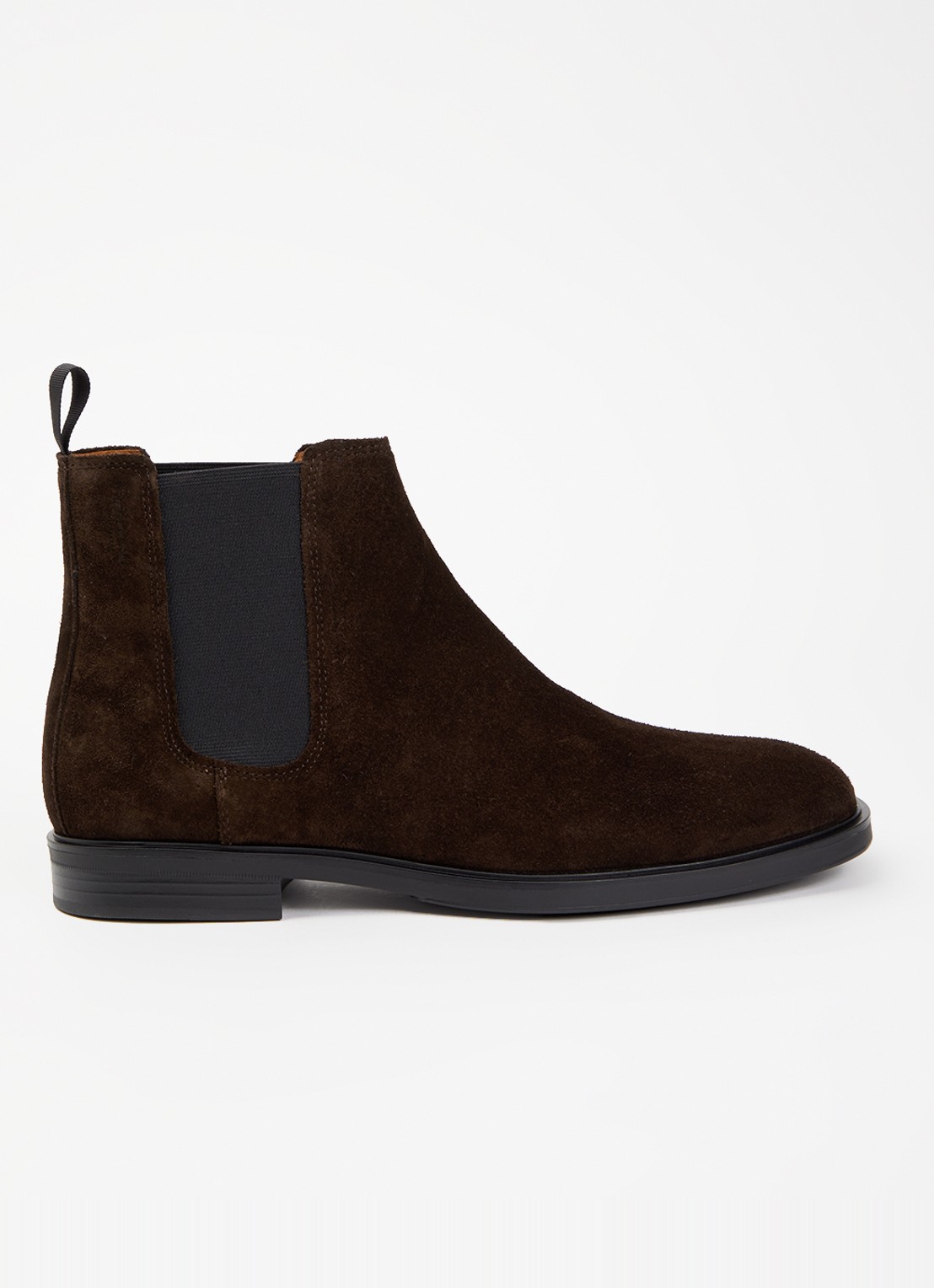 Vagabond Shoemakers Andrew chelsea boot van suède - voorkant chocoladebruin