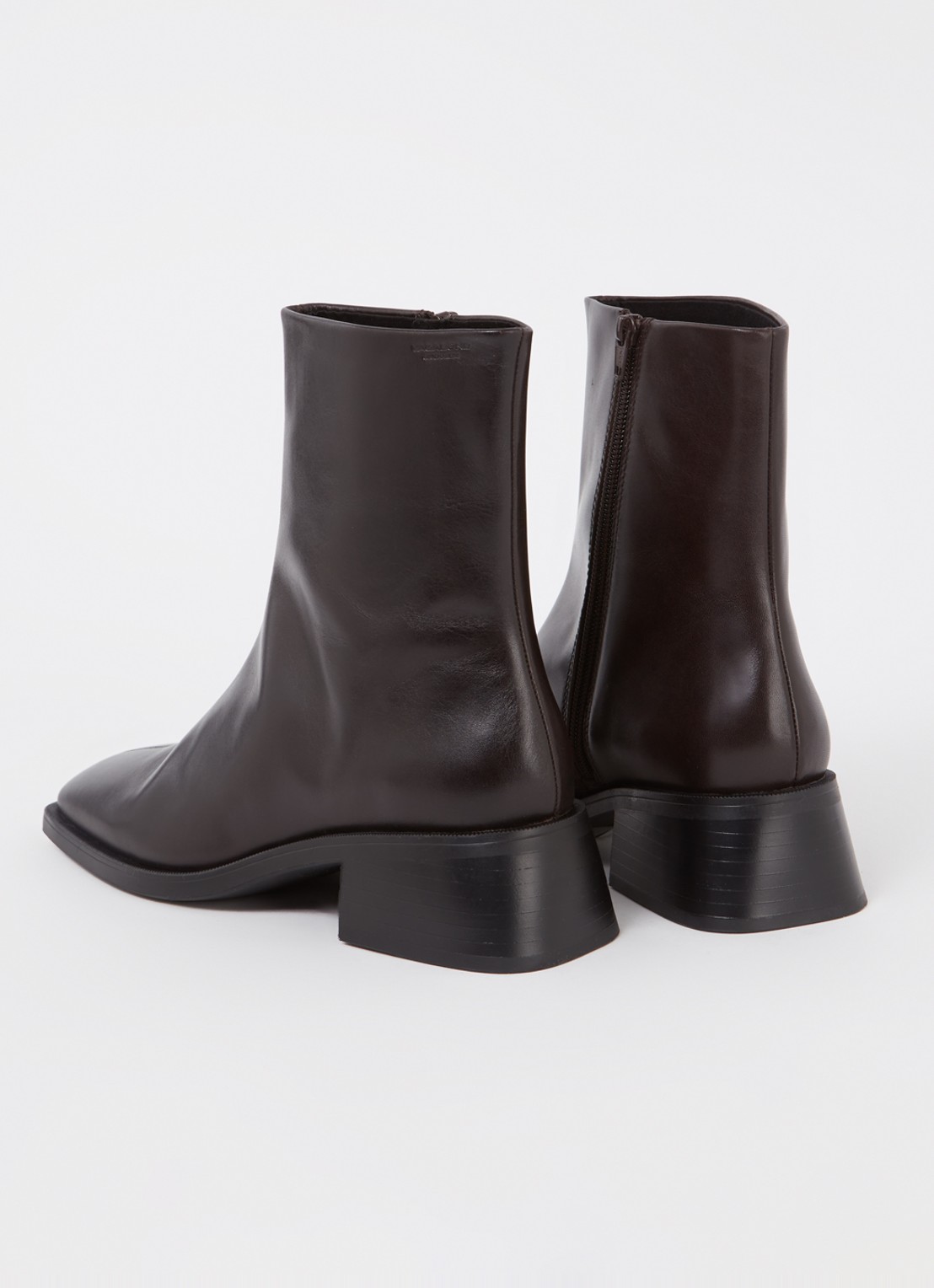 Vagabond Shoemakers Blanca enkellaarsje van leer - achterkant 3 donkerbruin