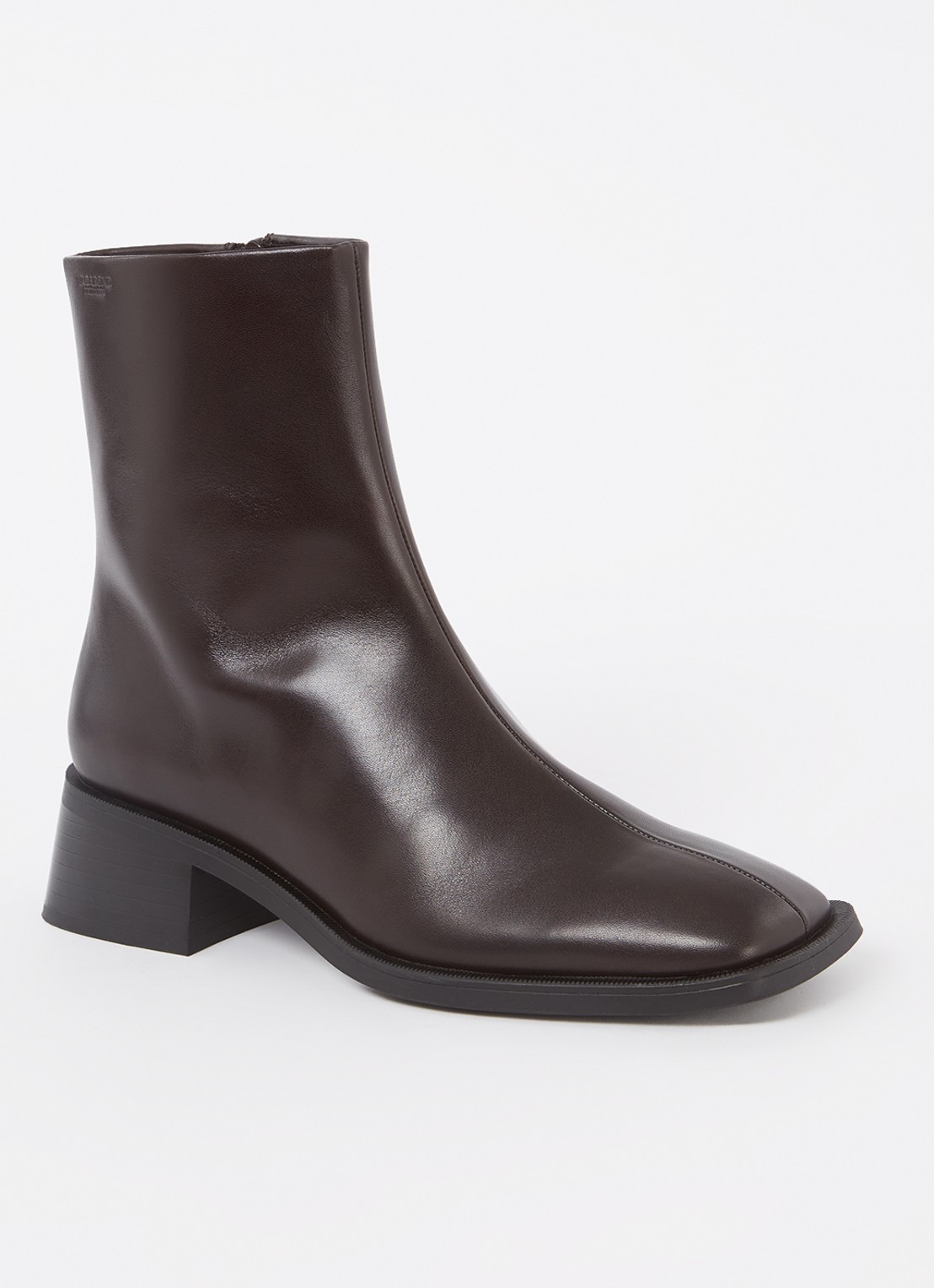 Vagabond Shoemakers Blanca enkellaarsje van leer - voorkant 4 donkerbruin