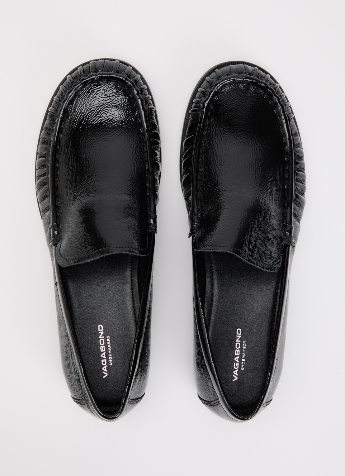 Vagabond Shoemakers Brandi loafer van leer met lakfinish - detail 2 zwart