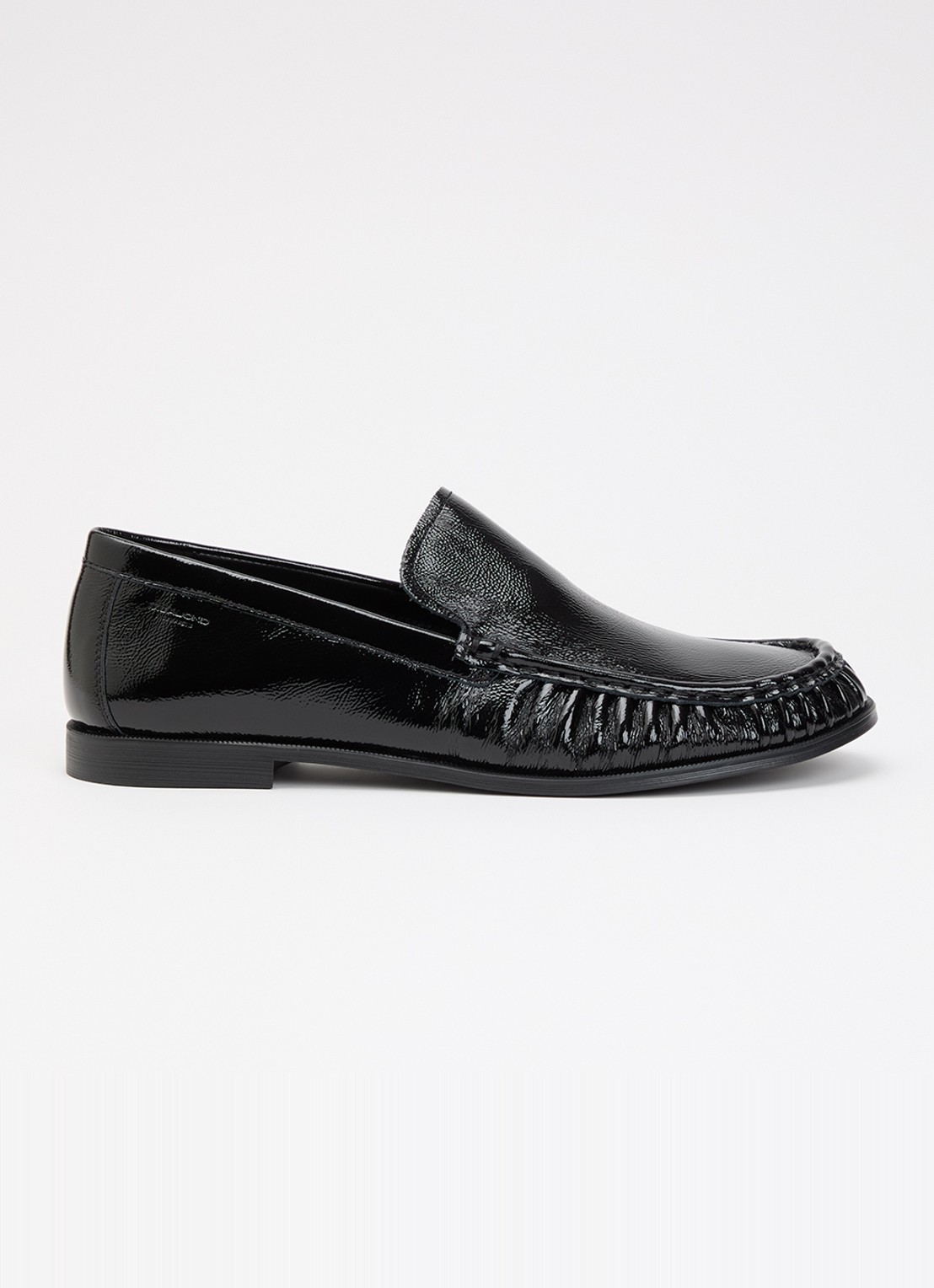 Vagabond Shoemakers Brandi loafer van leer met lakfinish - voorkant 4 zwart