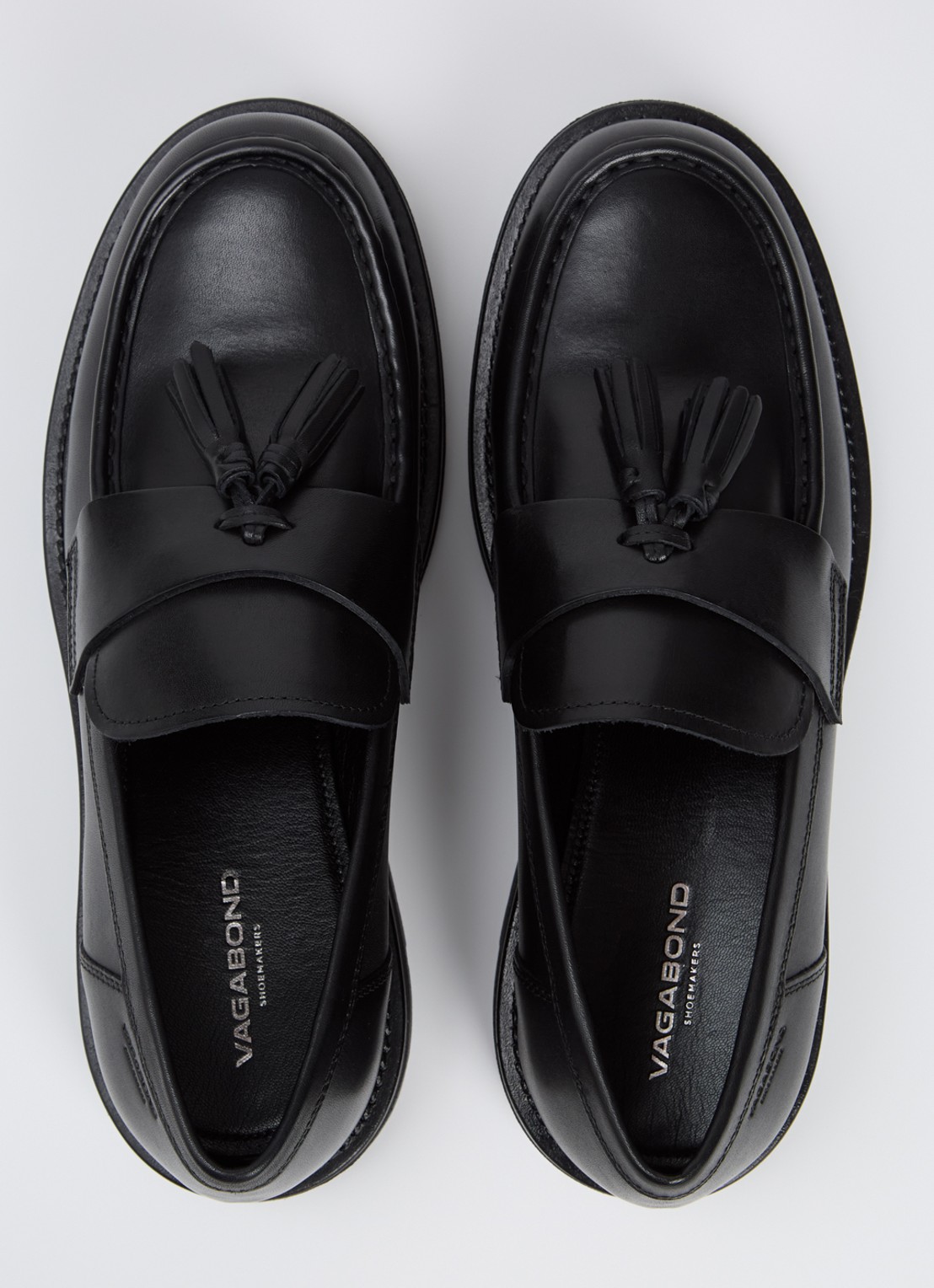Vagabond Shoemakers Cameron loafer van leer - detail 2 zwart
