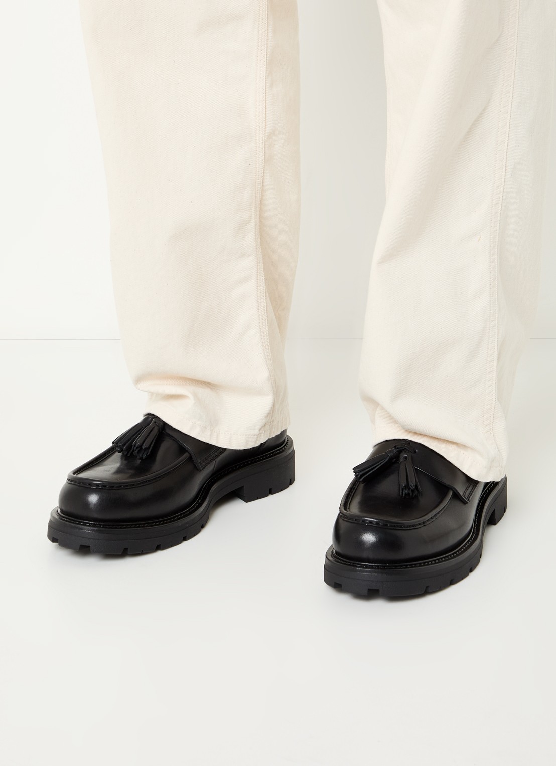 Vagabond Shoemakers Cameron loafer van leer - voorkant 5 zwart