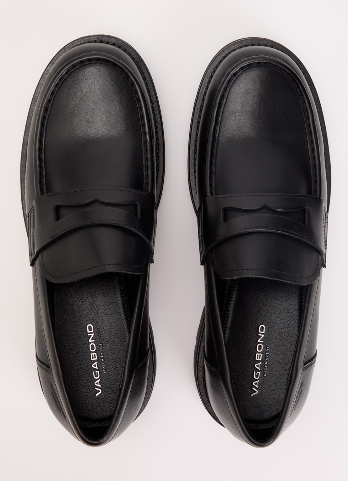 Vagabond Shoemakers Cameron loafer van leer - detail 4 zwart