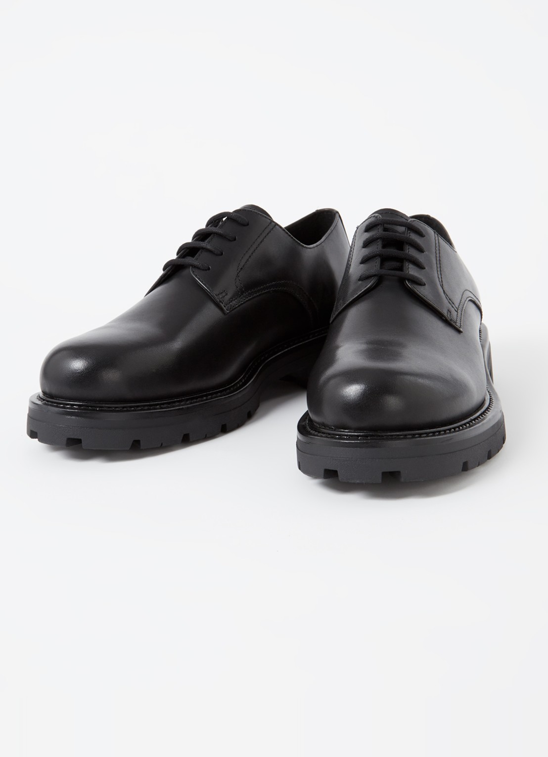 Vagabond Shoemakers Cameron veterschoen van leer - detail zwart