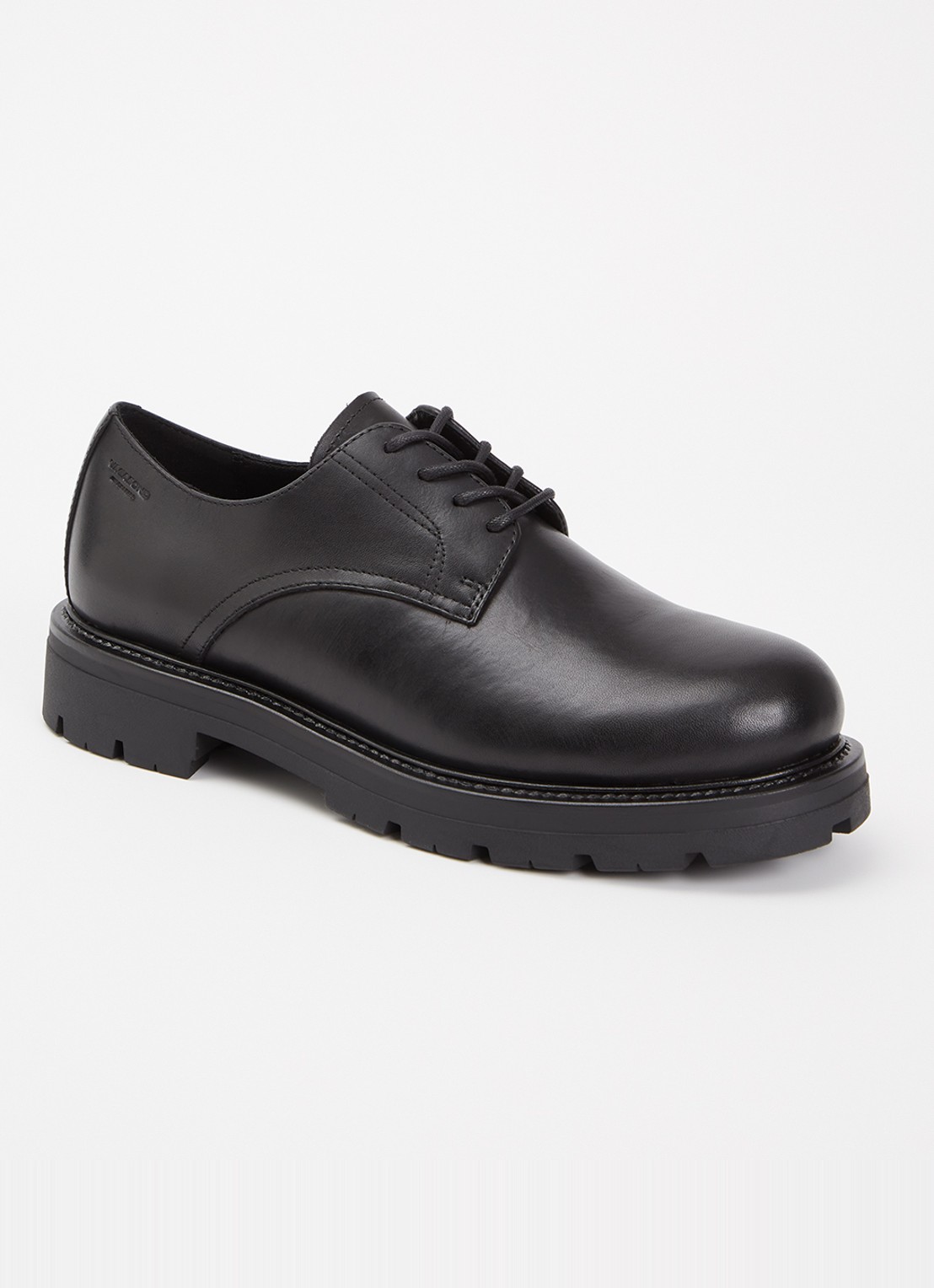 Vagabond Shoemakers Cameron veterschoen van leer - voorkant zwart