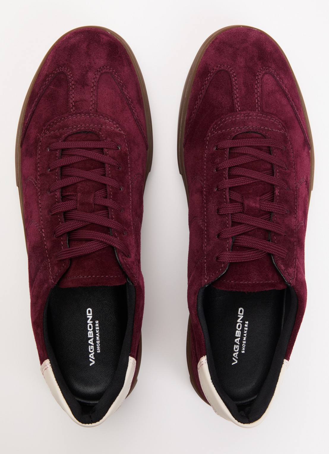 Vagabond Shoemakers Cody sneaker van suède  - detail 3 bordeauxrood