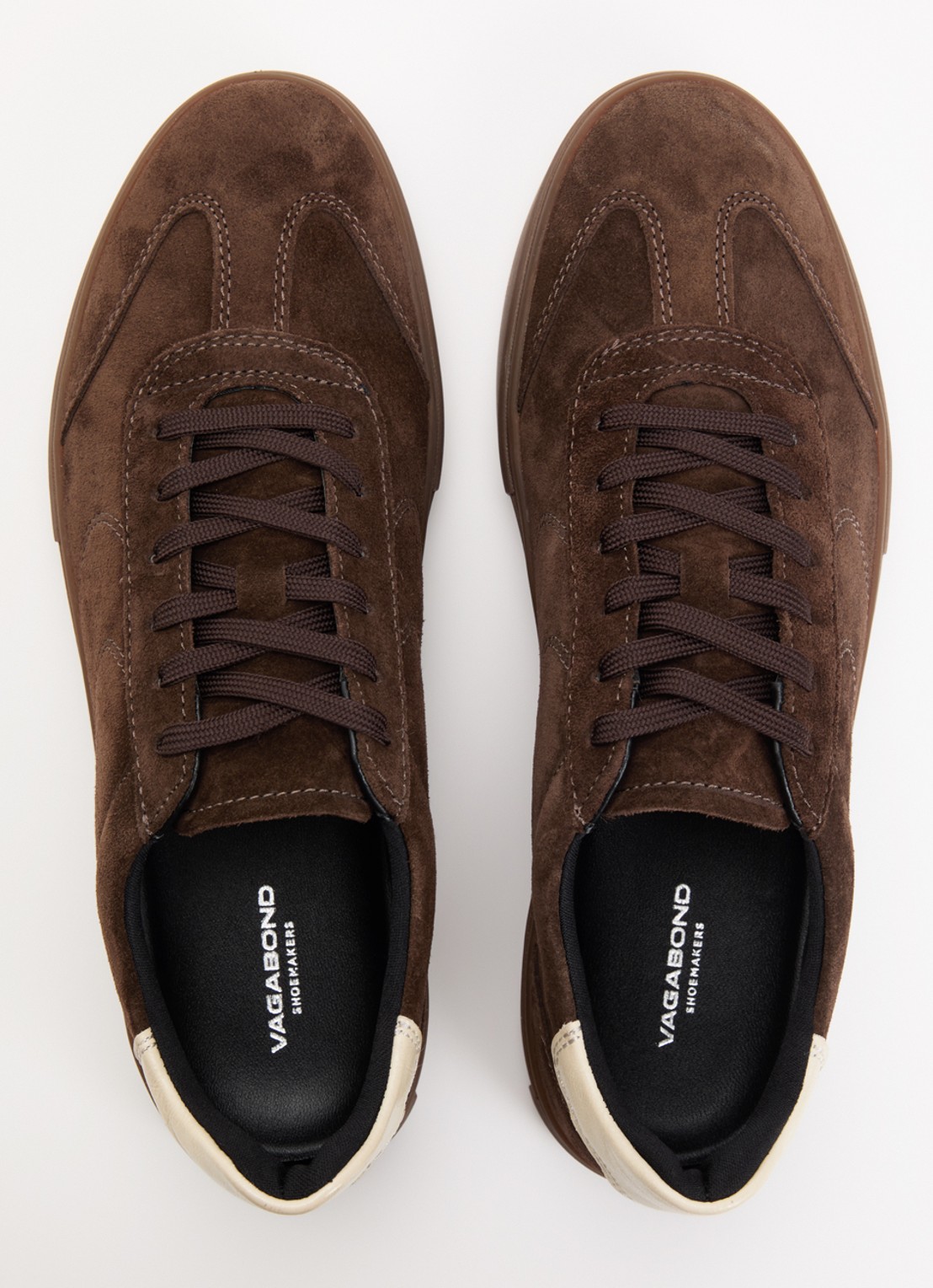 Vagabond Shoemakers Cody sneaker van suède - detail 3 donkerbruin