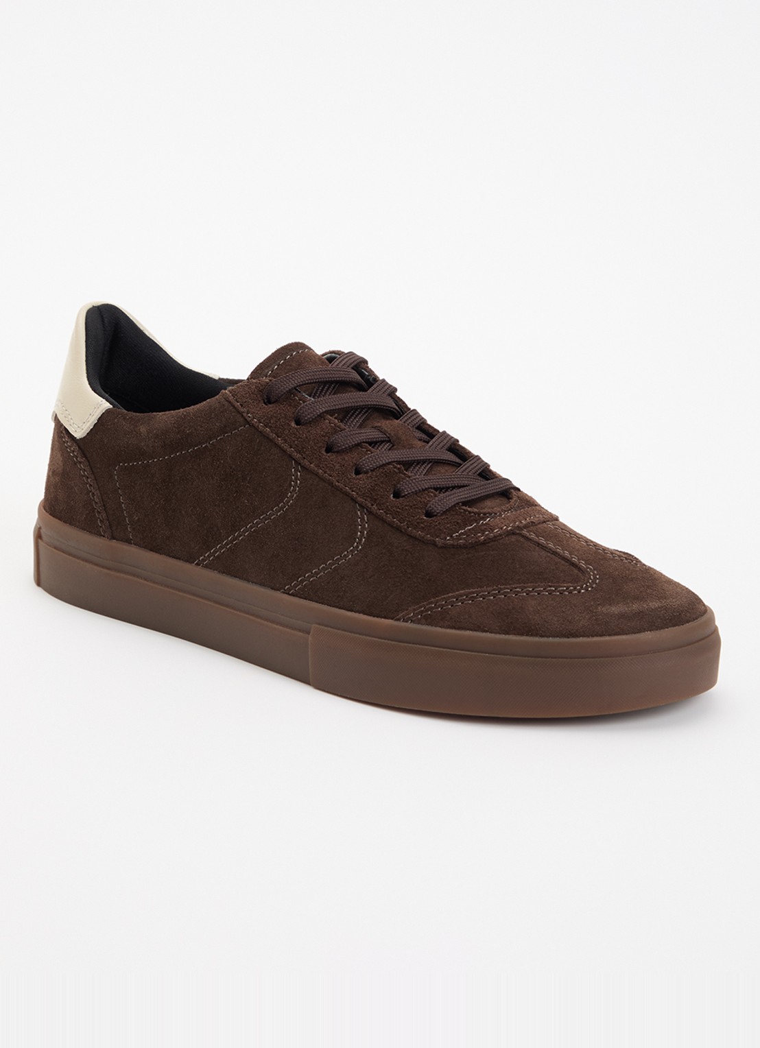 Vagabond Shoemakers Cody sneaker van suède - voorkant 5 donkerbruin
