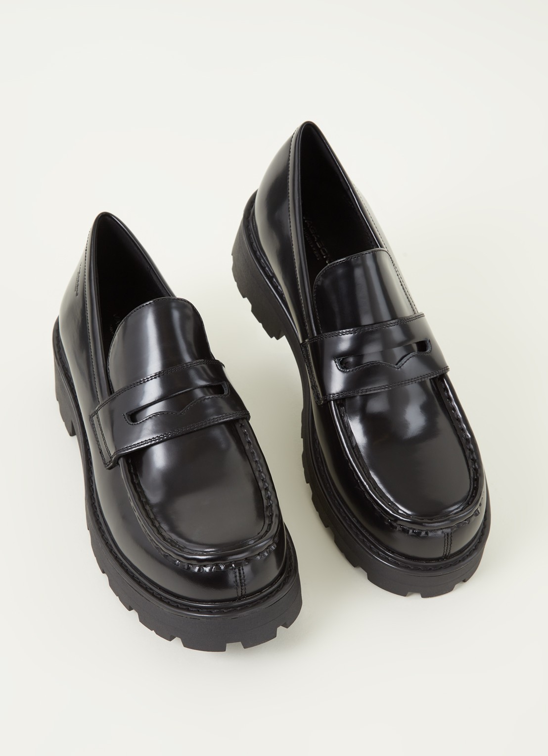 Vagabond Shoemakers Cosmo 2.0 loafer van leer - detail 2 zwart