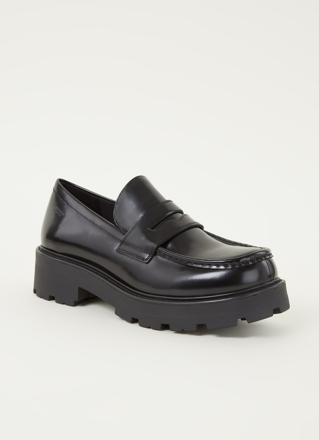 Vagabond Shoemakers Cosmo 2.0 loafer van leer - voorkant zwart
