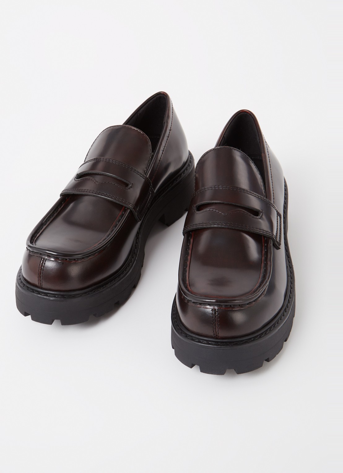 Vagabond Shoemakers Cosmo loafer van leer - detail 3 bordeauxrood