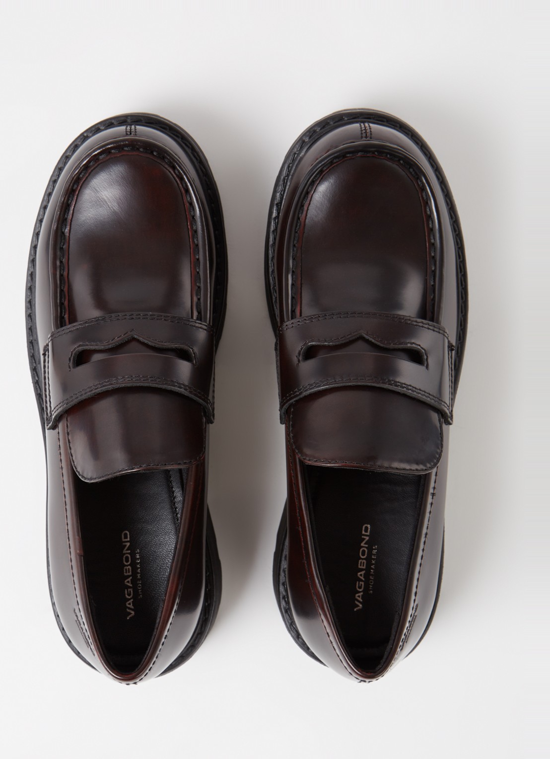 Vagabond Shoemakers Cosmo loafer van leer - detail 5 bordeauxrood