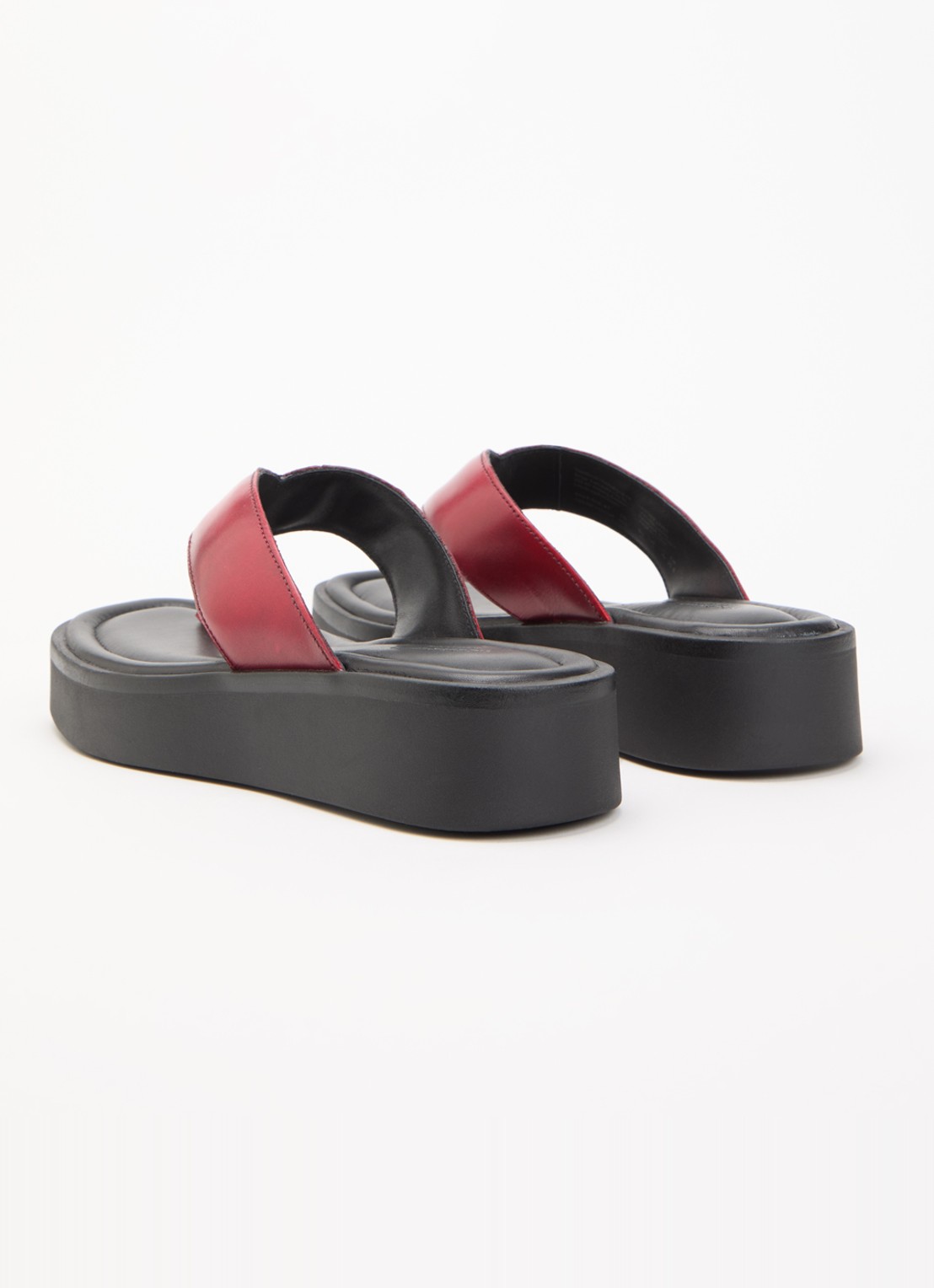 Vagabond Shoemakers Danya slipper van leer - achterkant donkerrood