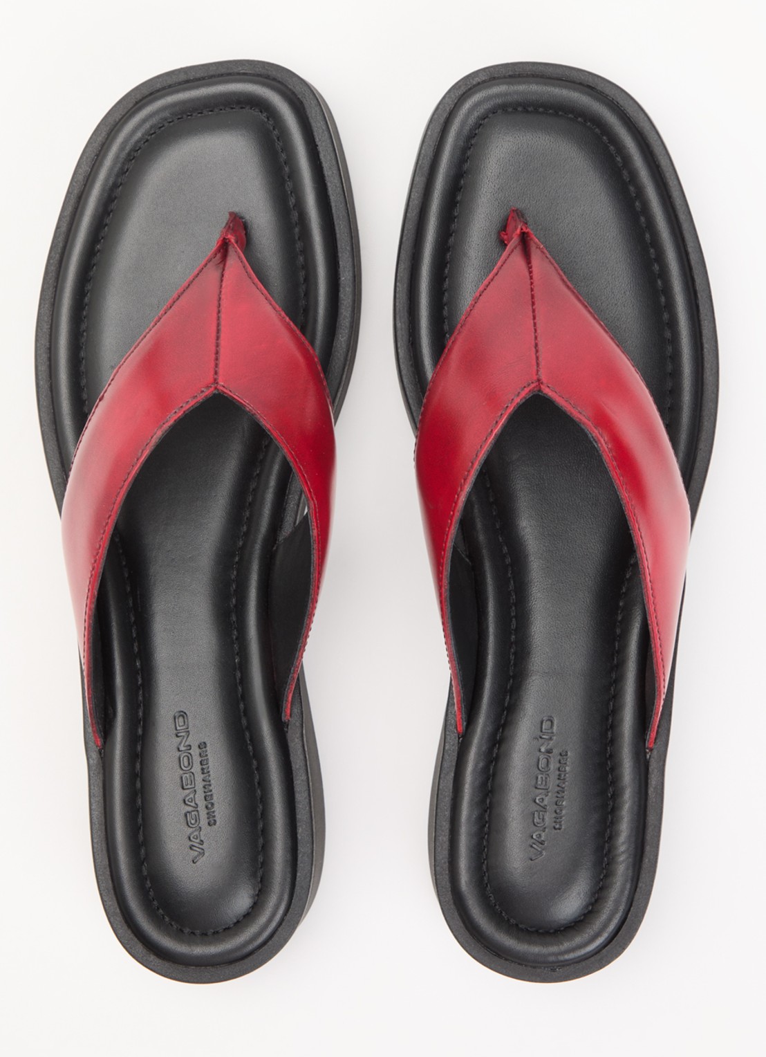 Vagabond Shoemakers Danya slipper van leer - detail 3 donkerrood
