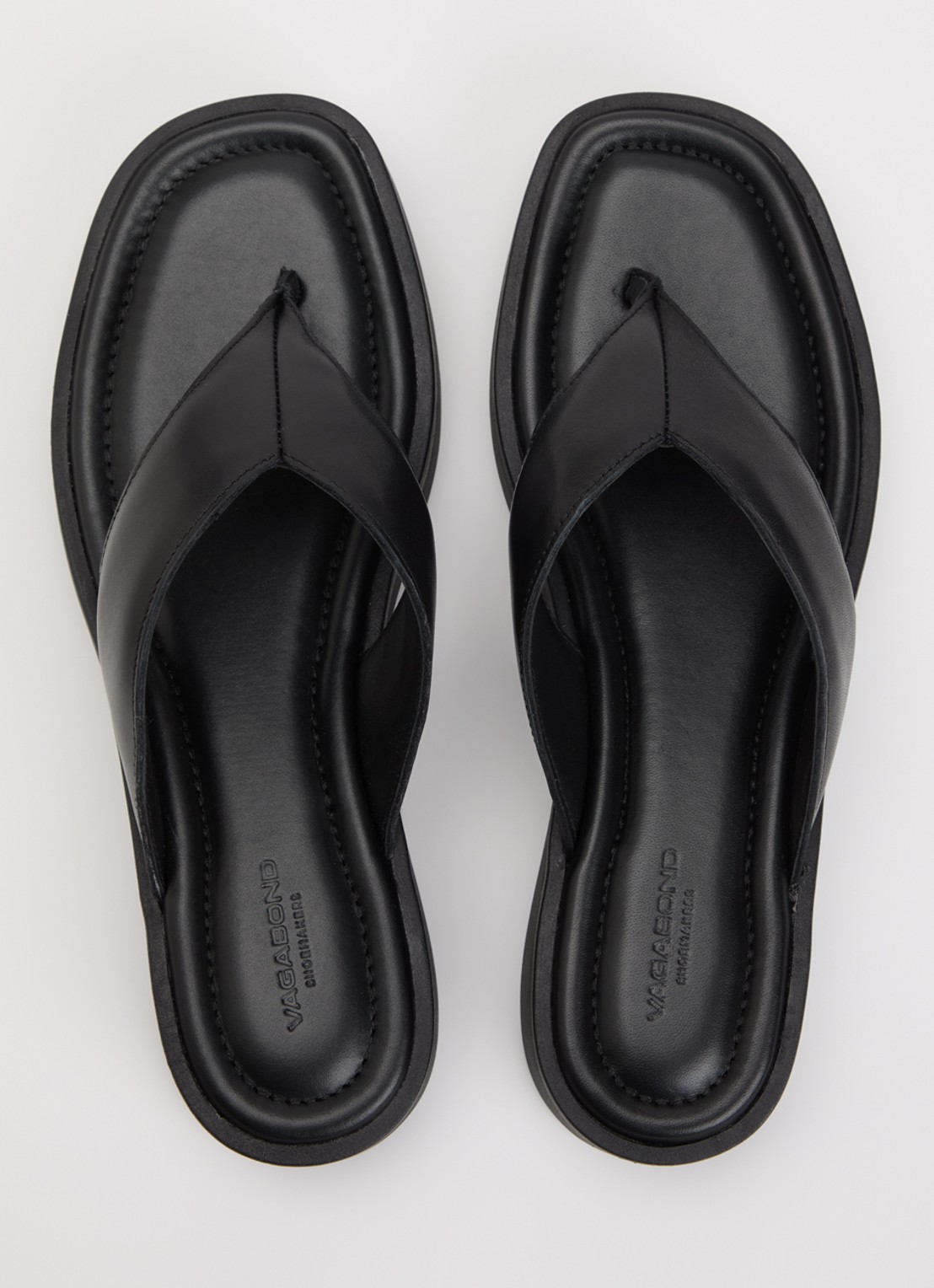 Vagabond Shoemakers Danya slippers van leer - detail 3 zwart