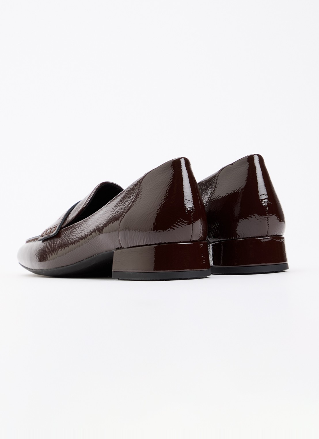 Vagabond Shoemakers Debbi loafer van leer met lakfinish - achterkant 5 donkerrood