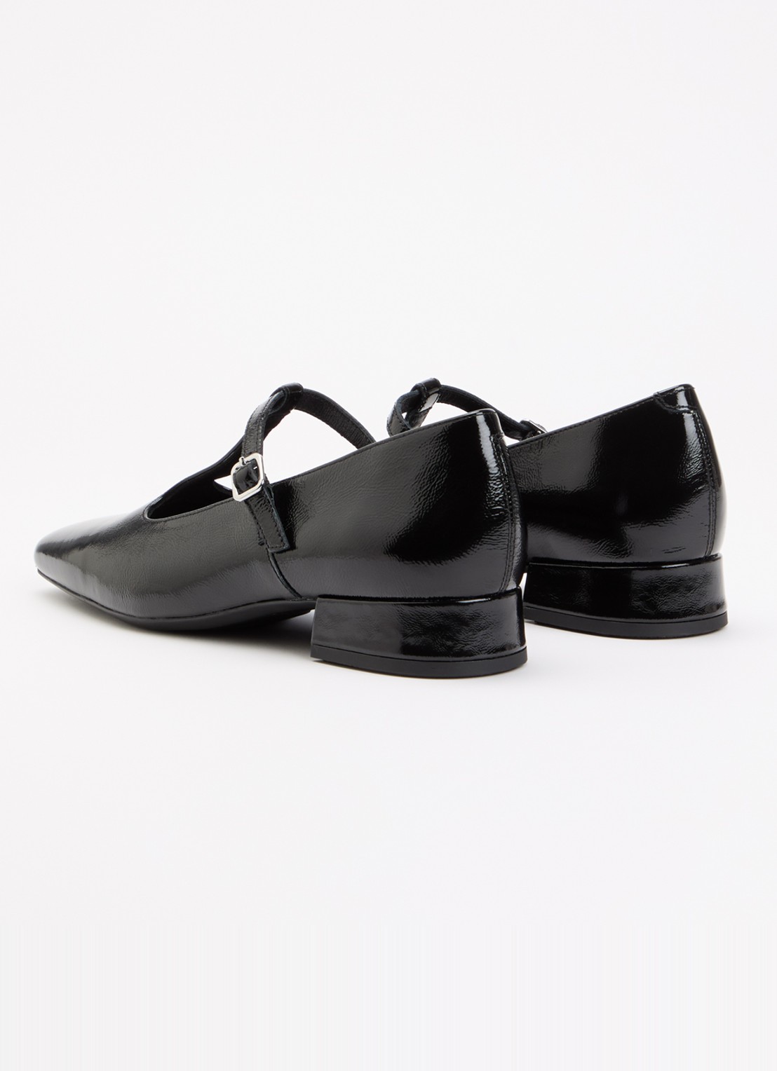 Vagabond Shoemakers Debbi Mary Jane pump van leer met lakfinish - achterkant zwart