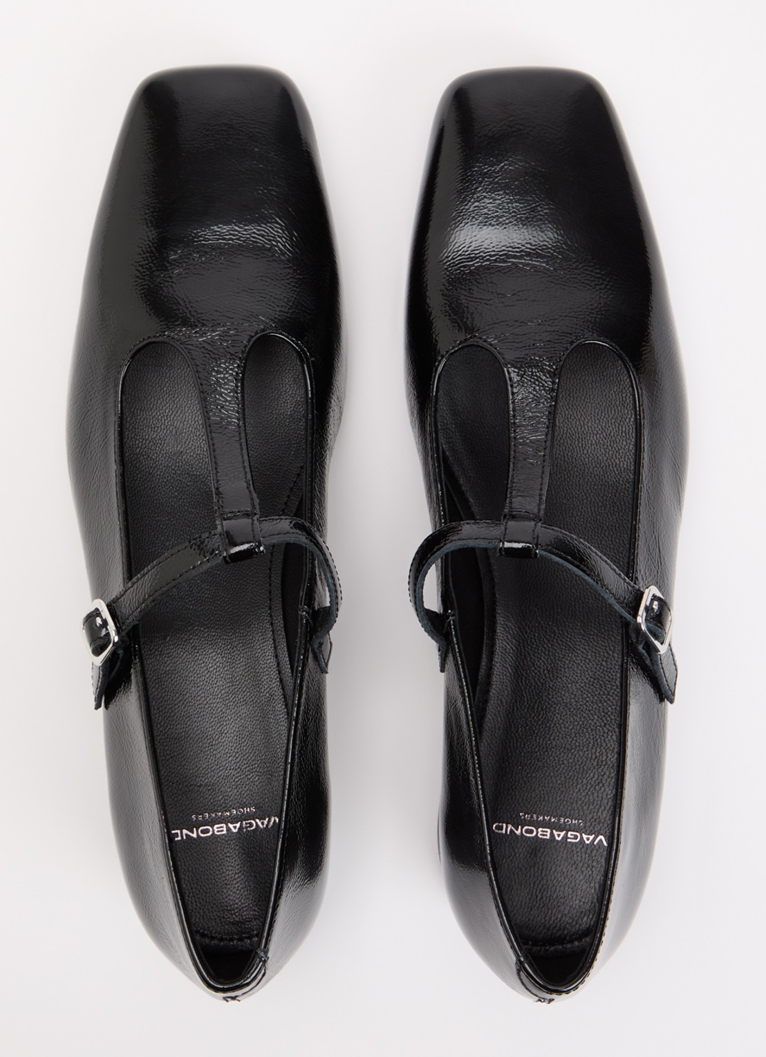Vagabond Shoemakers Debbi Mary Jane pump van leer met lakfinish - detail 5 zwart