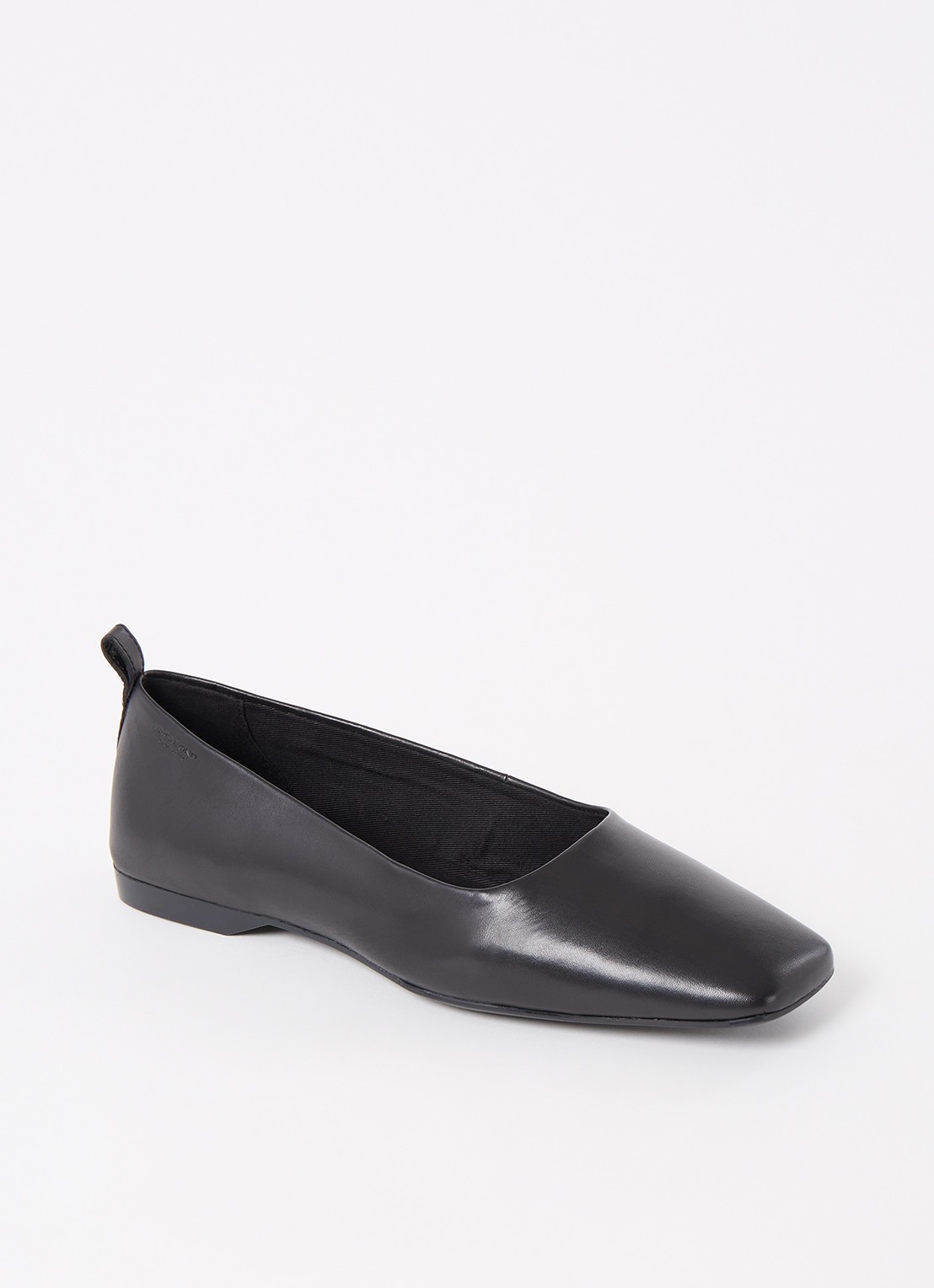 Vagabond Shoemakers Delia ballerina van leer - voorkant zwart