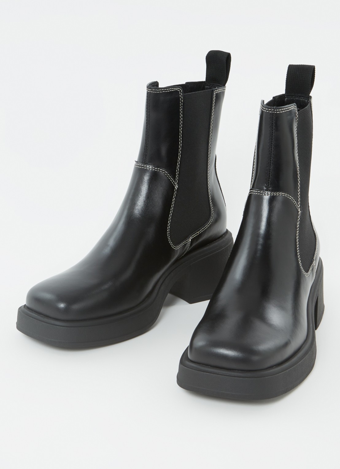 Vagabond Shoemakers Dorah chelsea boot van leer - detail 2 zwart