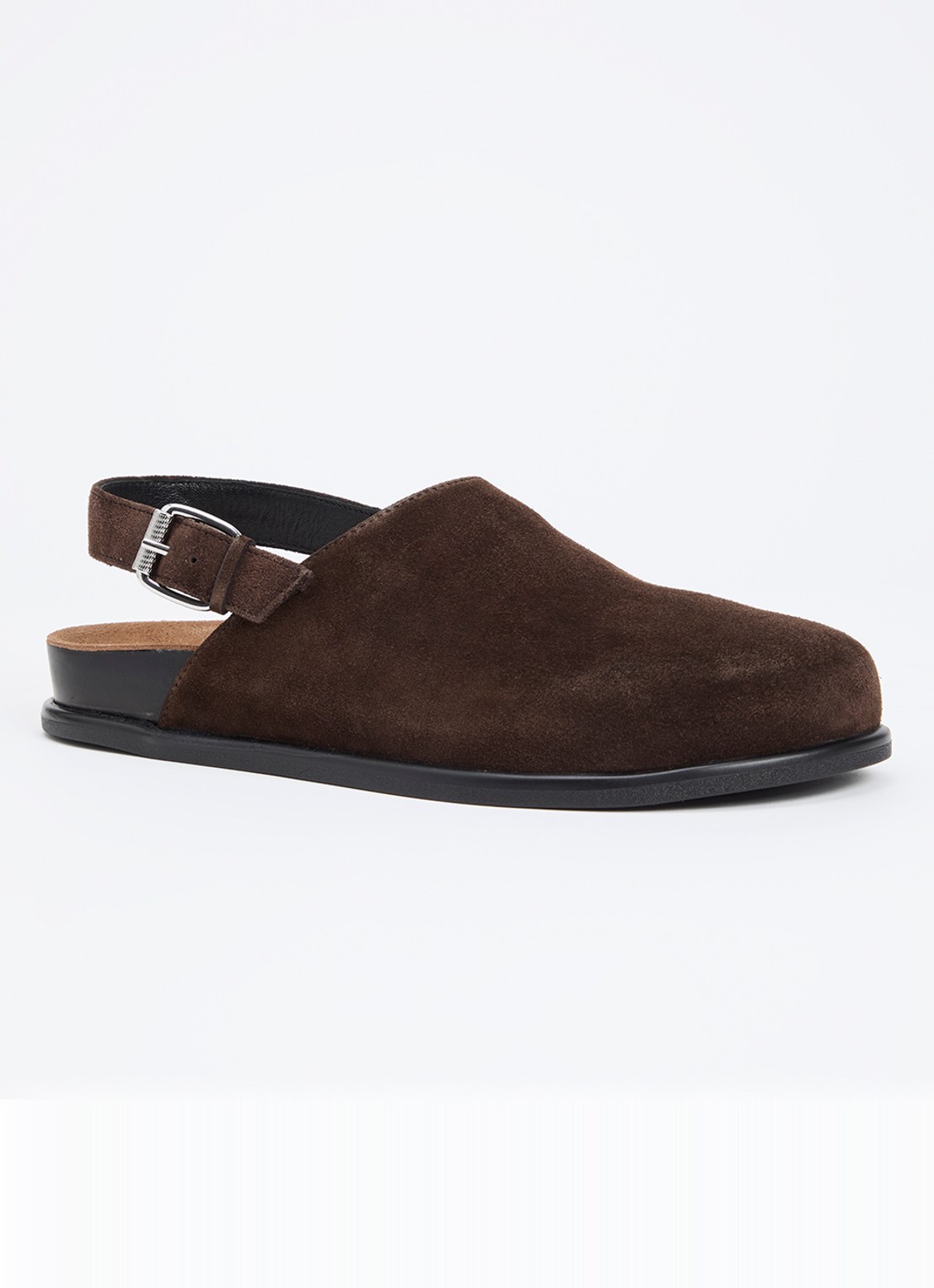 Vagabond Shoemakers Effie muiltje van suède - voorkant donkerbruin