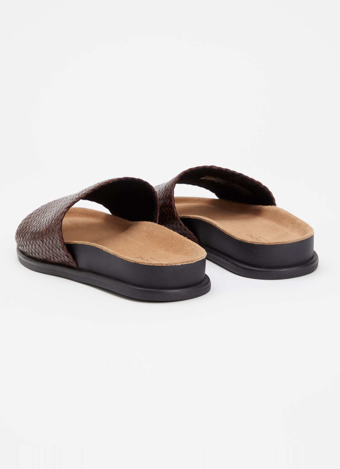 Vagabond Shoemakers Effie slipper van leer - achterkant roodbruin