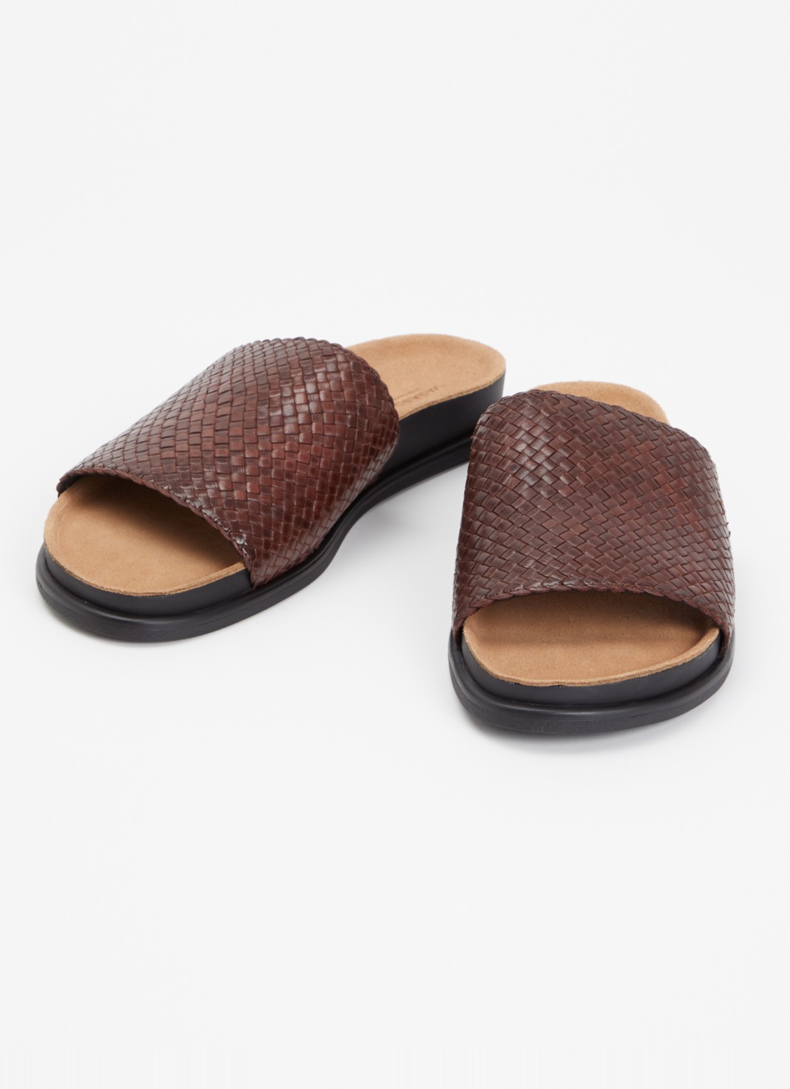 Vagabond Shoemakers Effie slipper van leer - detail 2 roodbruin