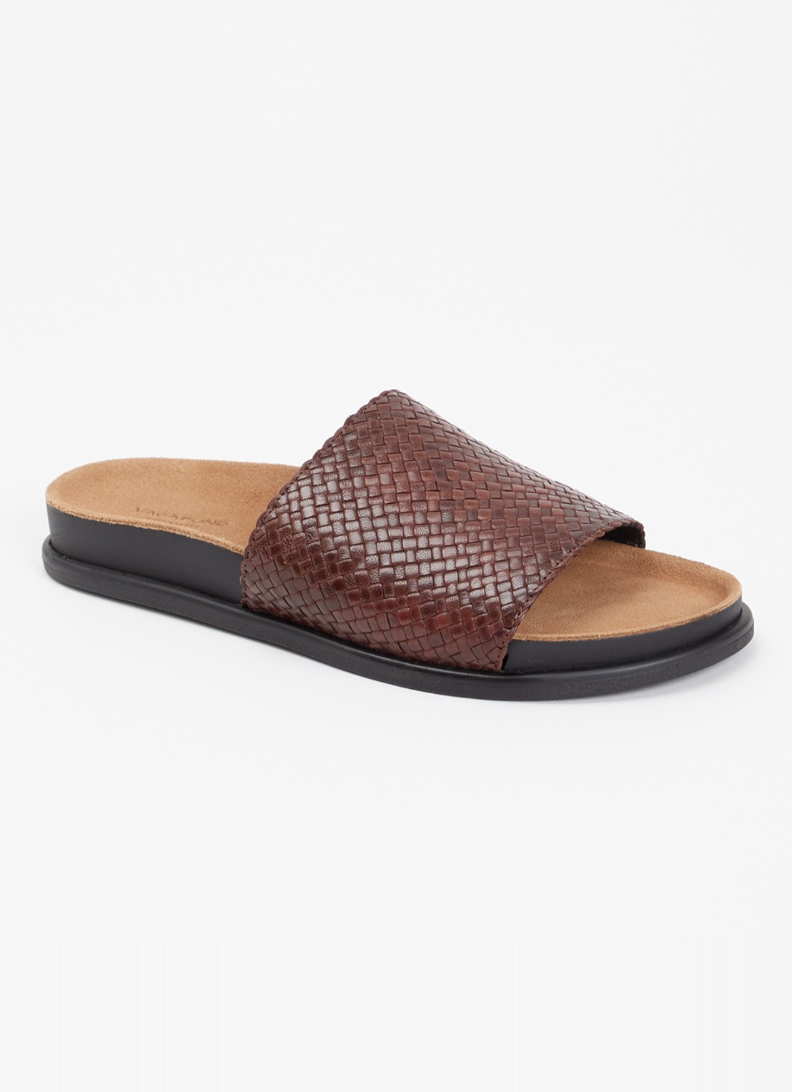 Vagabond Shoemakers Effie slipper van leer - voorkant 5 roodbruin