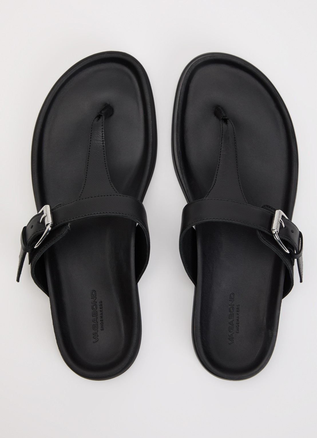 Vagabond Shoemakers Effie slipper van leer - detail 5 zwart