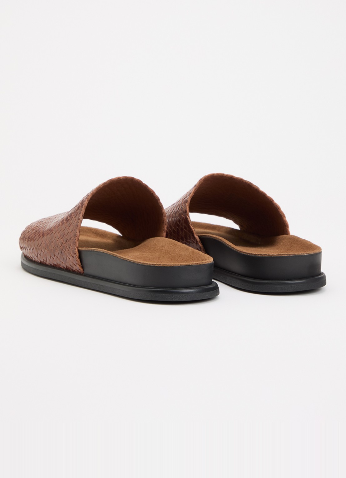 Vagabond Shoemakers Effie slipper van leer - achterkant cognac