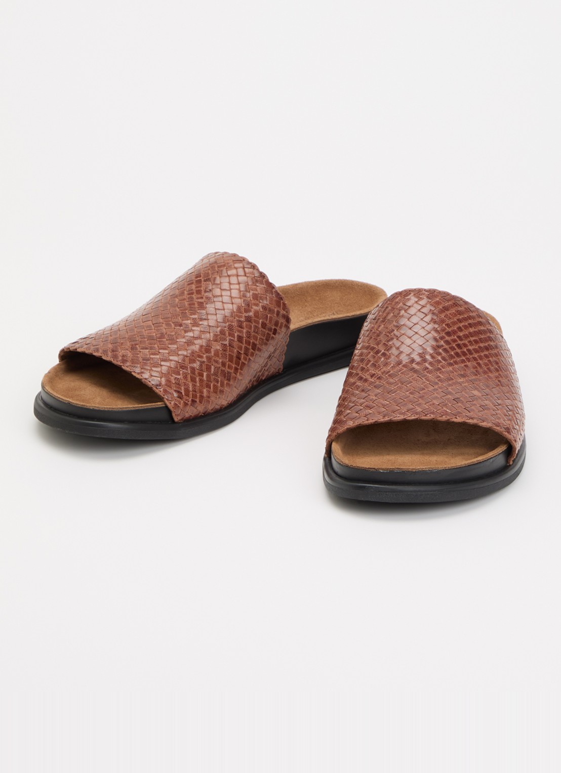 Vagabond Shoemakers Effie slipper van leer - detail 2 cognac