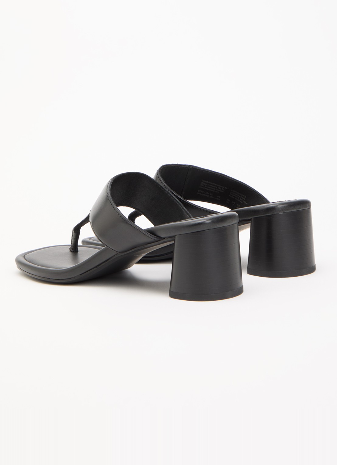 Vagabond Shoemakers Evie sandalette van leer - achterkant zwart