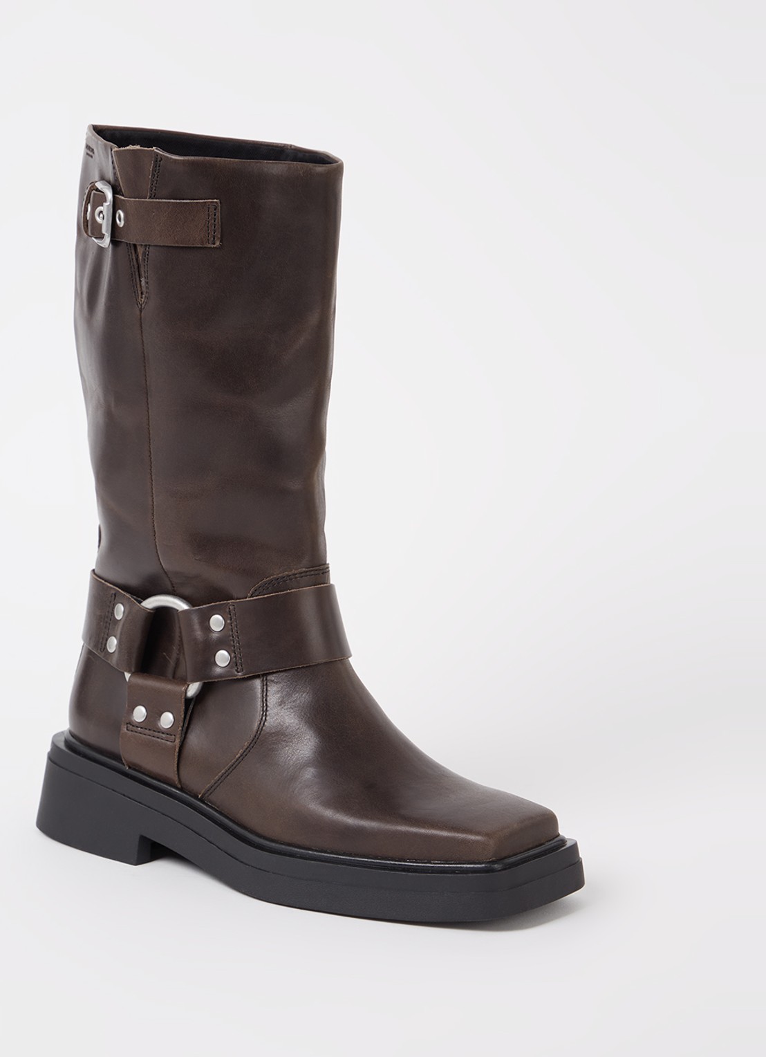 Vagabond Shoemakers Eyra biker boot van leer - voorkant bruin