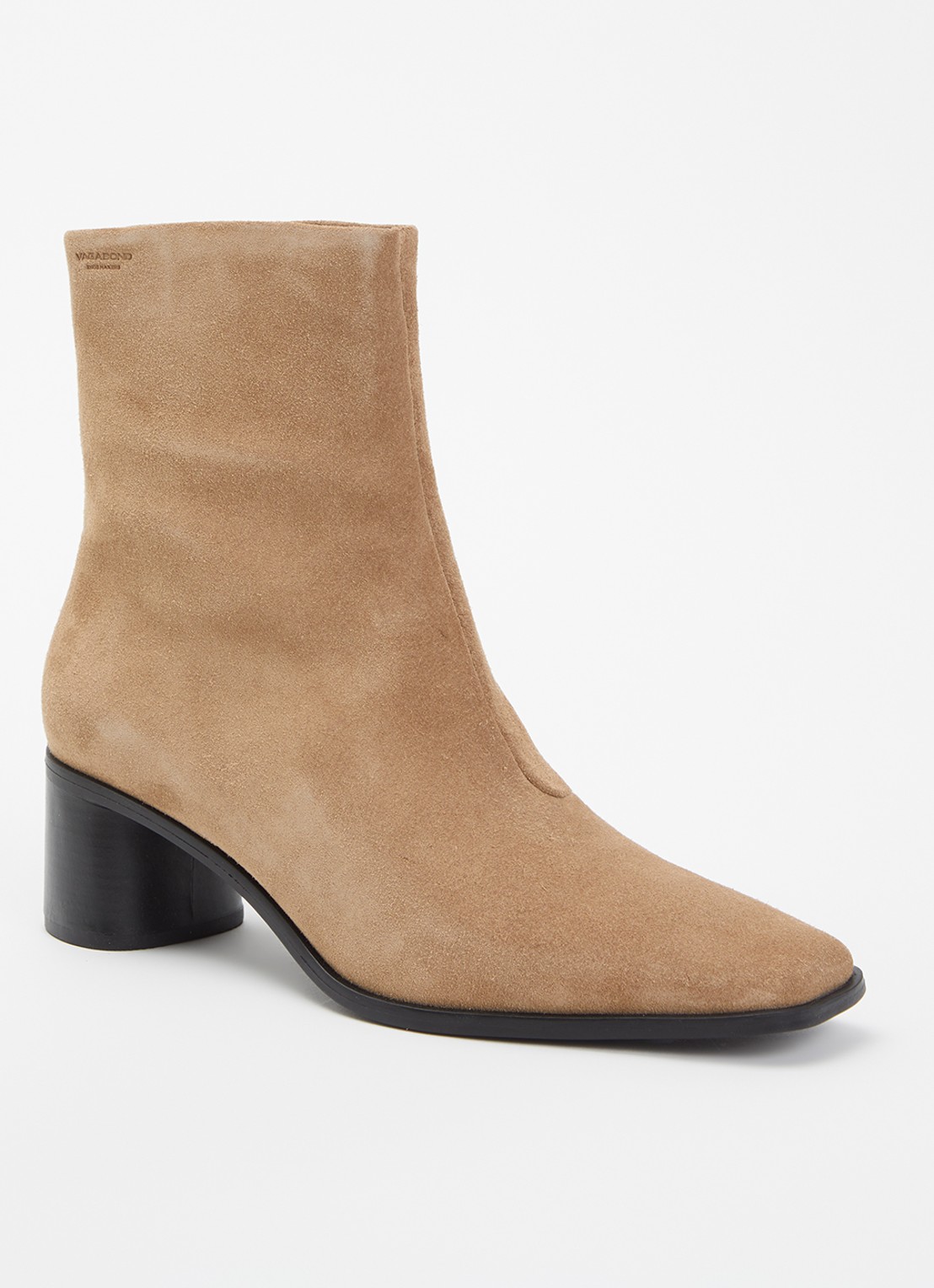Vagabond Shoemakers Fay enkellaarsje van suède - voorkant 4 zand