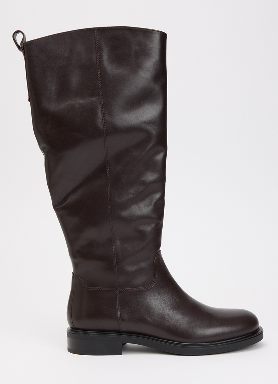 Vagabond Shoemakers Freya laars van leer - voorkant 3 donkerbruin