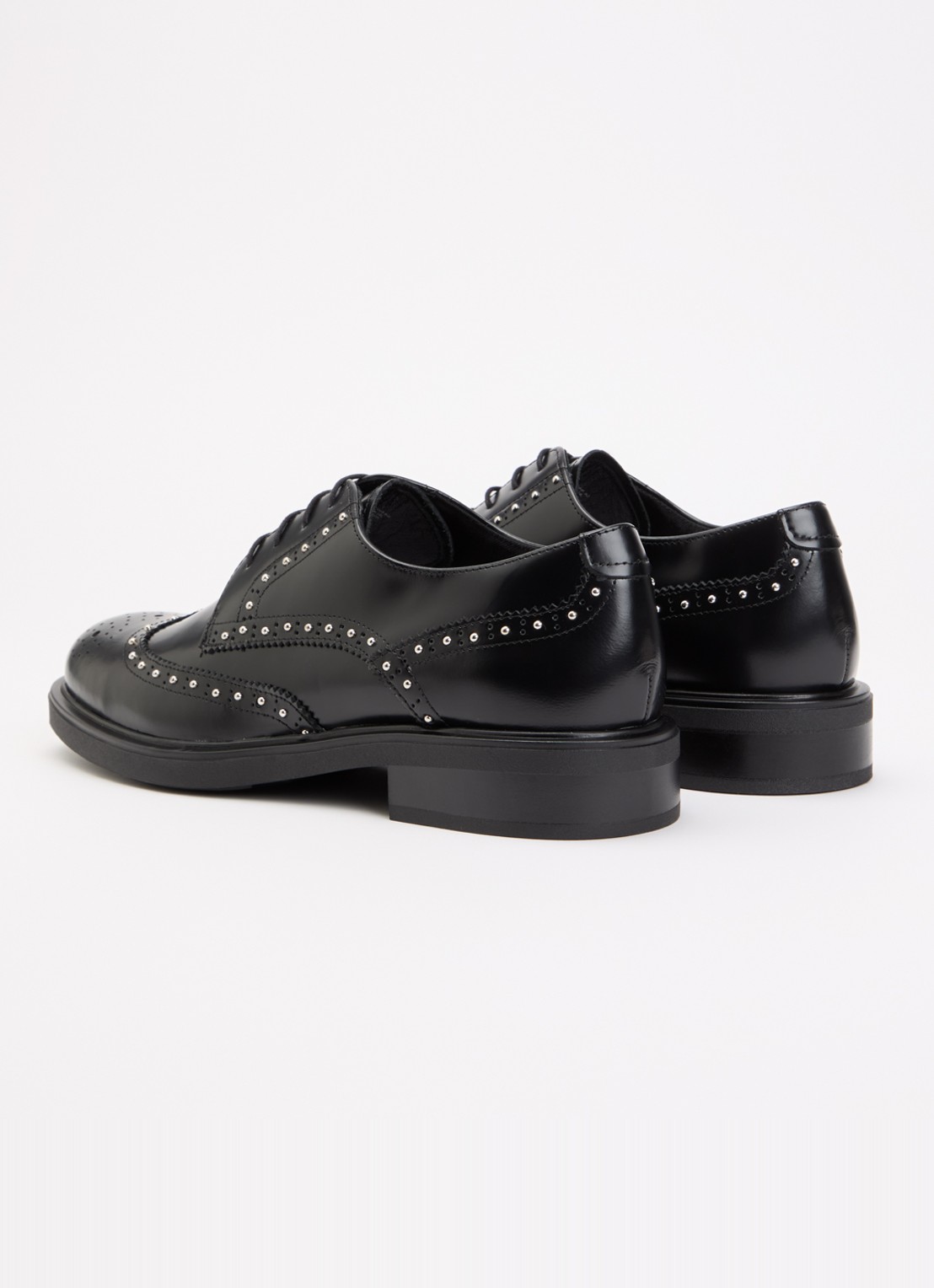 Vagabond Shoemakers Freya veterschoen van leer met studs - achterkant zwart