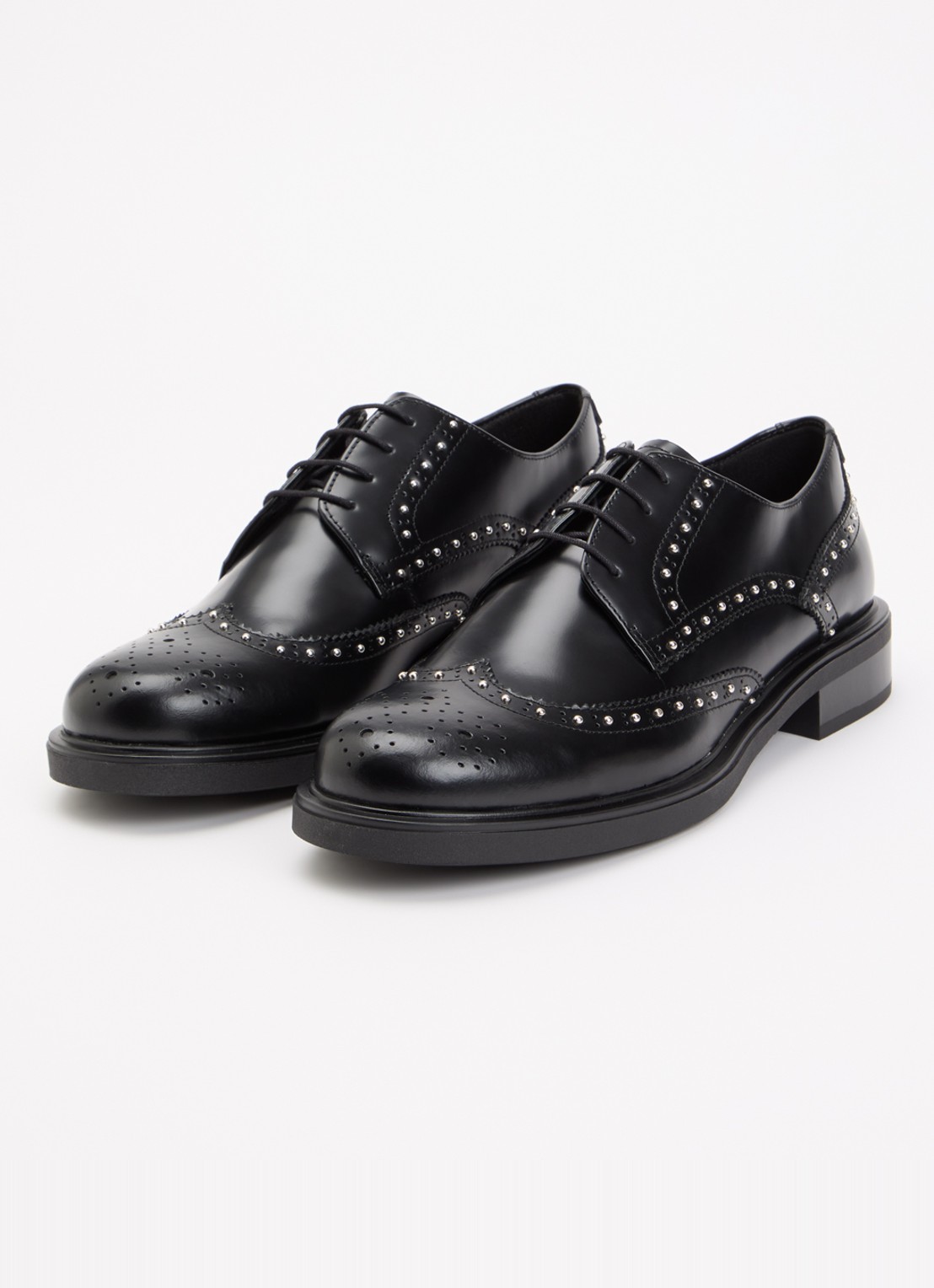 Vagabond Shoemakers Freya veterschoen van leer met studs - detail 4 zwart