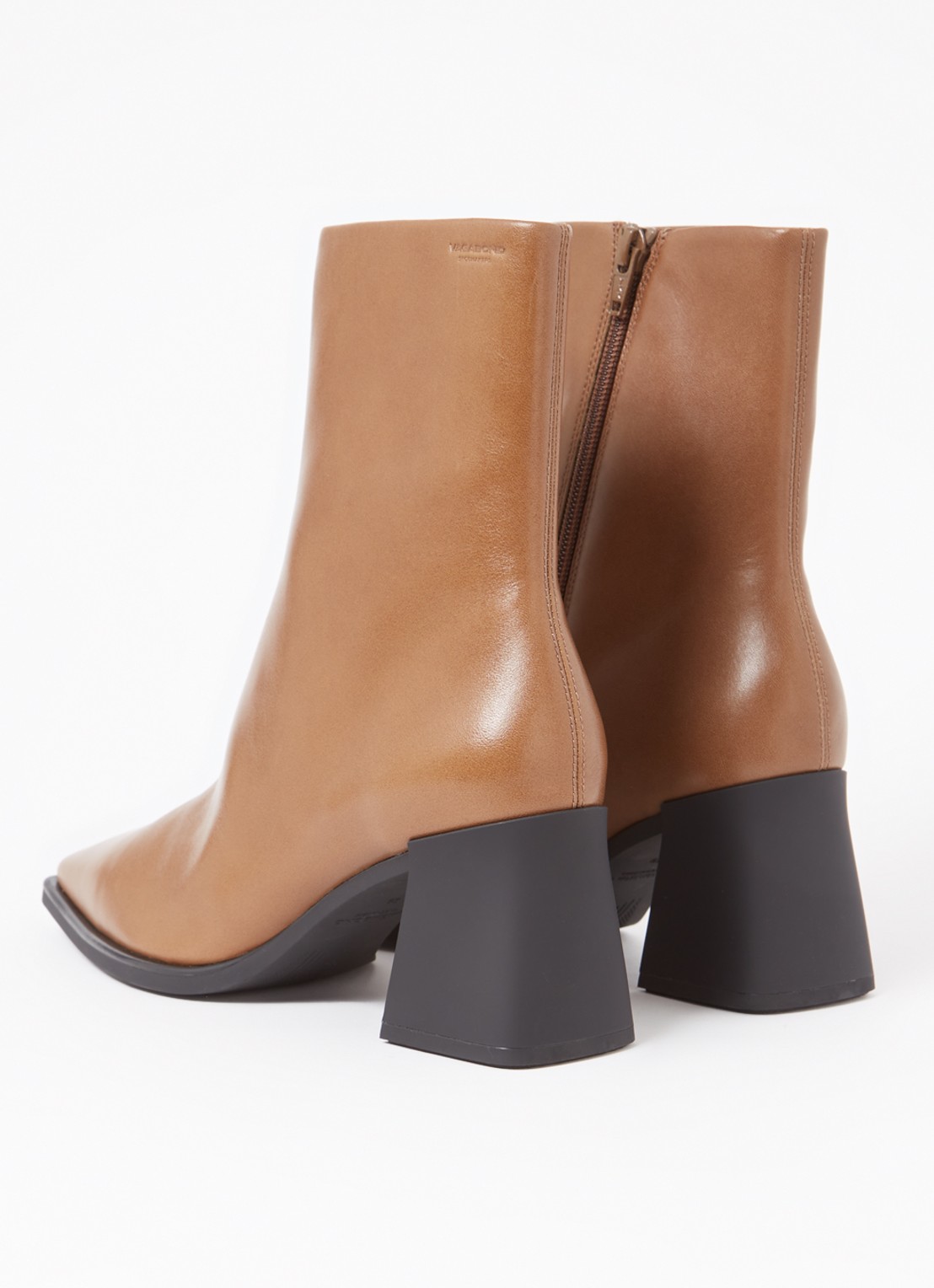 Vagabond Shoemakers Hedda enkellaarsje van leer - achterkant camel