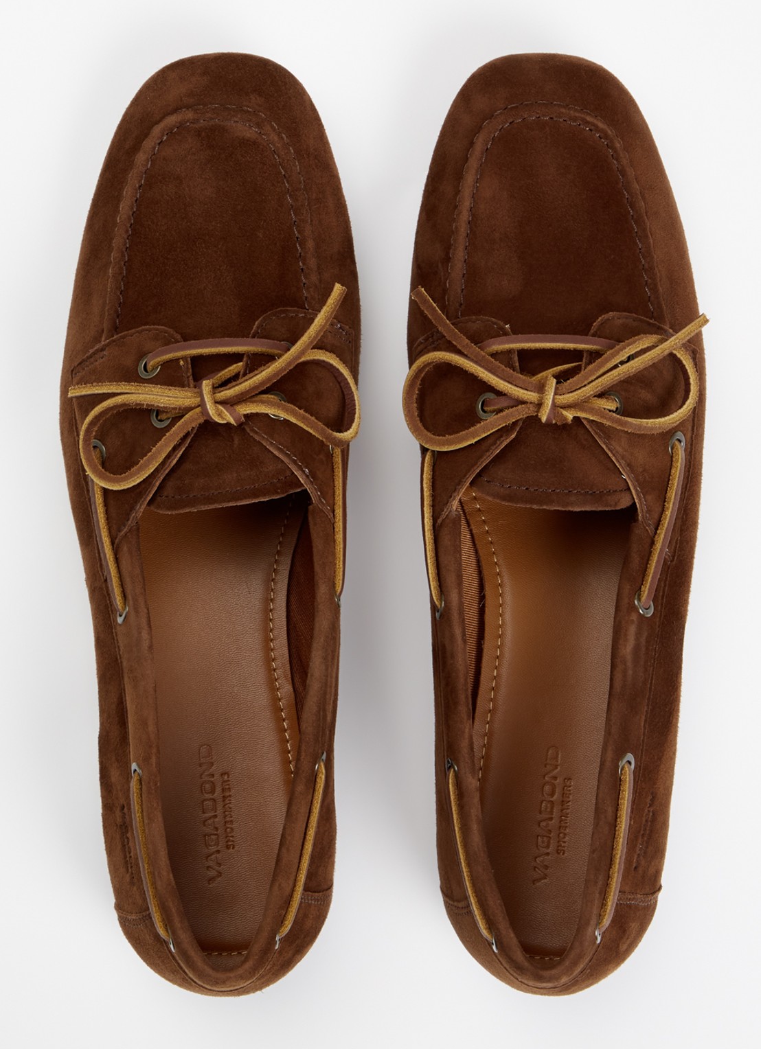 Vagabond Shoemakers Hillary bootschoen van leer  - detail 5 kastanjebruin